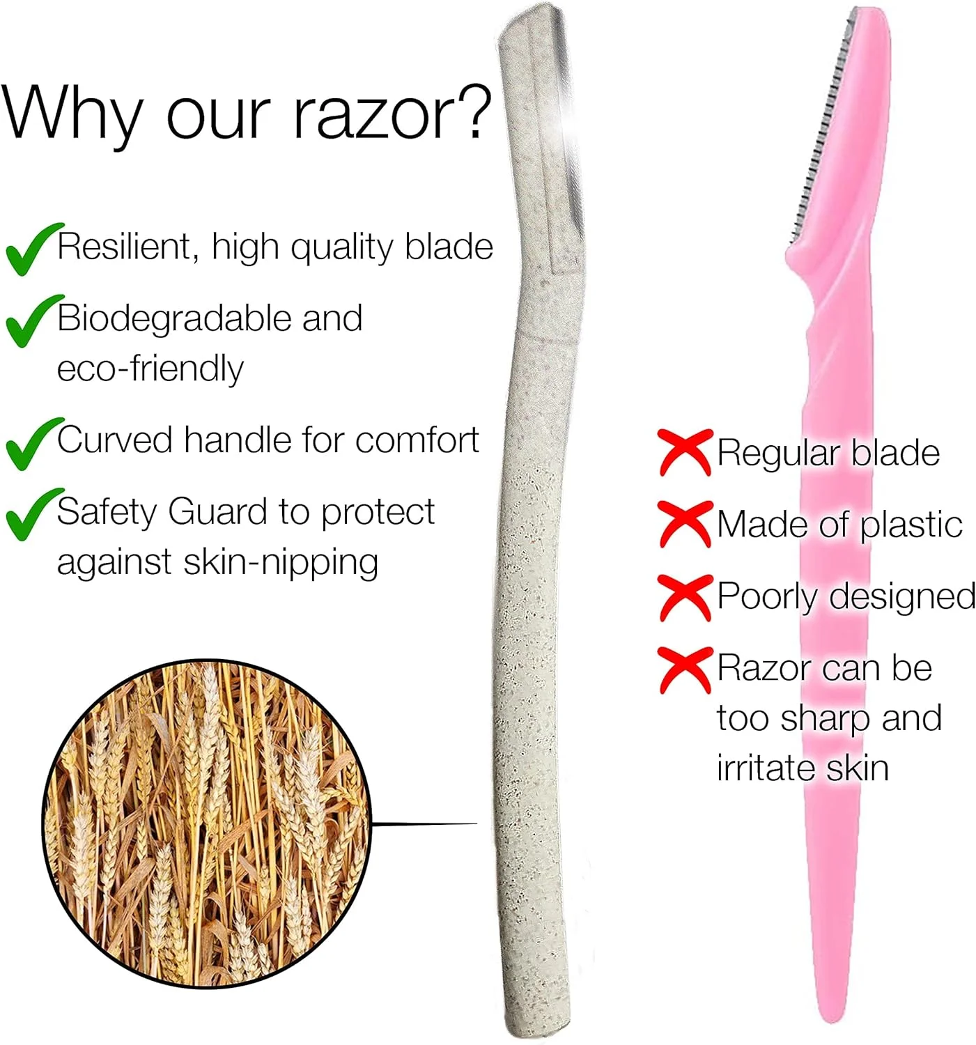 تیغ های درماپلنینگ صورت IZthetics - تیغ صورت برای زنان و مردان - موبر صورت ایده آل برای موهای کرکی، حالت دهنده ابرو - استفاده آسان و ایمن (5 عدد)