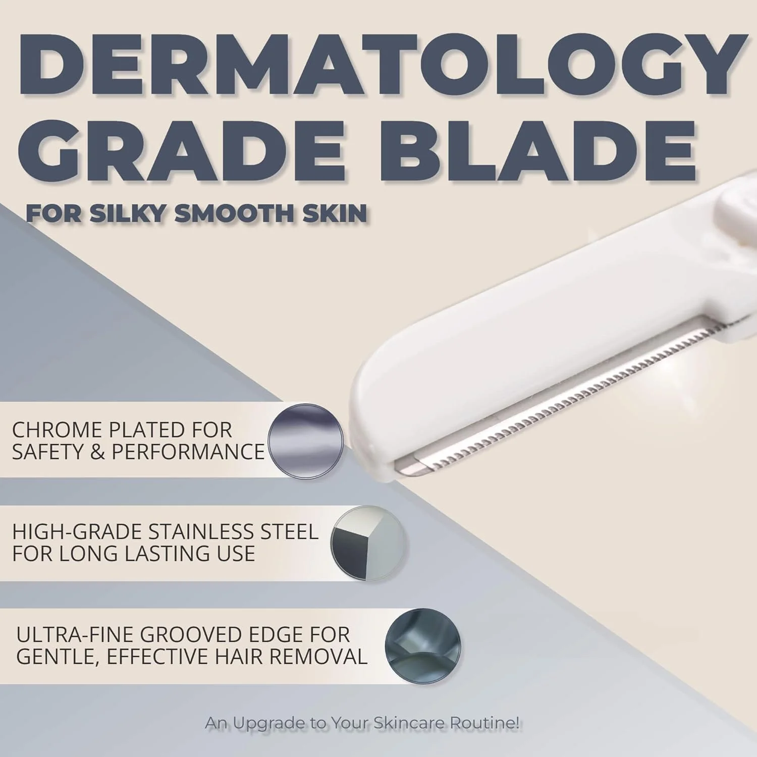 ابزار درماپلنینگ Jasclair - تیغ درماپلین آسان برای استفاده برای صورت - تیغ صورت زنانه که به لایه برداری و صاف شدن پوست کمک می کند - 9 عدد (بسته 1 عددی) - سفید ابزار درماپلنینگ Jasclair - تیغ درماپلین آسان برای استفاده برای صورت - تیغ صورت زنانه که به لایه برداری و صاف شدن پوست کمک می کند - 9 عدد (بسته 1 عددی) - سفید