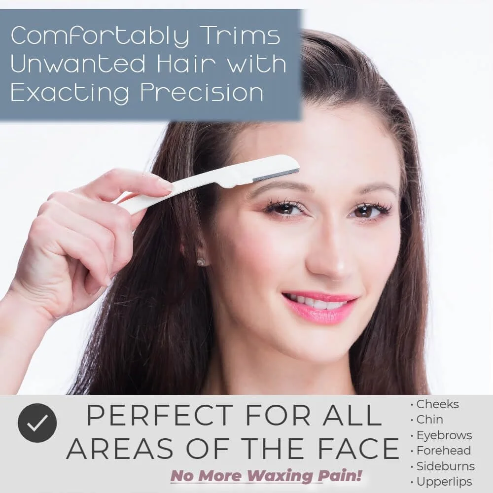 ابزار درماپلنینگ Jasclair - تیغ درماپلین آسان برای استفاده برای صورت - تیغ صورت زنانه که به لایه برداری و صاف شدن پوست کمک می کند - 9 عدد (بسته 1 عددی) - سفید ابزار درماپلنینگ Jasclair - تیغ درماپلین آسان برای استفاده برای صورت - تیغ صورت زنانه که به لایه برداری و صاف شدن پوست کمک می کند - 9 عدد (بسته 1 عددی) - سفید