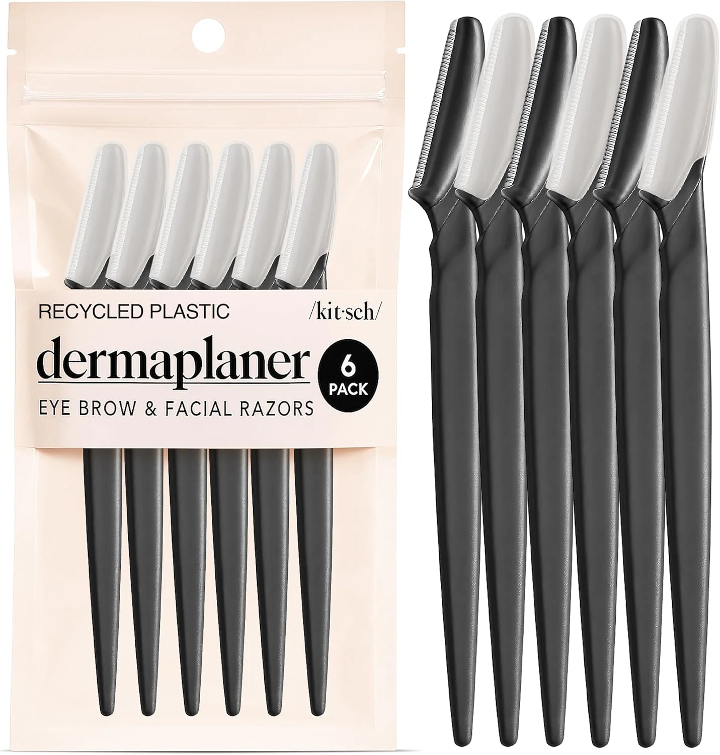 تیغ درماپلینینگ کیچ برای صورت بانوان - تیغ صورت برای زنان و مردان، موزن ابرو و اصلاح صورت - تیغ لایه بردار صورت و ابزار مراقبت از پوست برای پوستی صاف تر - مشکی، 6 عدد تیغ درماپلینینگ کیچ برای صورت بانوان - تیغ صورت برای زنان و مردان، موزن ابرو و اصلاح صورت - تیغ لایه بردار صورت و ابزار مراقبت از پوست برای پوستی صاف تر - مشکی، 6 عدد