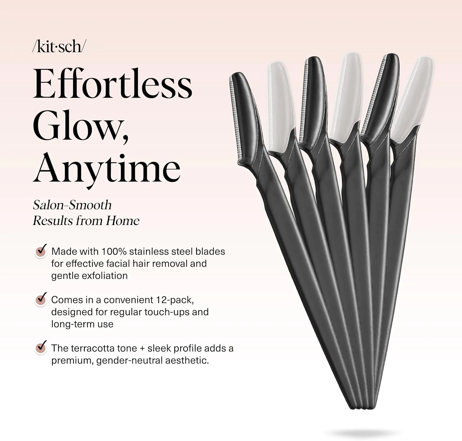 تیغ درماپلینینگ کیچ برای صورت بانوان - تیغ صورت برای زنان و مردان، موزن ابرو و اصلاح صورت - تیغ لایه بردار صورت و ابزار مراقبت از پوست برای پوستی صاف تر - مشکی، 6 عدد تیغ درماپلینینگ کیچ برای صورت بانوان - تیغ صورت برای زنان و مردان، موزن ابرو و اصلاح صورت - تیغ لایه بردار صورت و ابزار مراقبت از پوست برای پوستی صاف تر - مشکی، 6 عدد