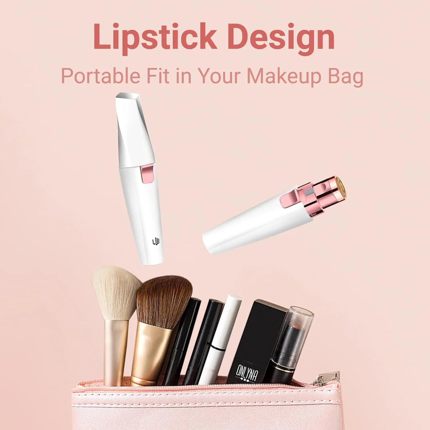 موبر ابرو LIWEGHT، موبر صورت شارژی 2 در 1 با چراغ LED - تیغ اصلاح بدون درد برای صورت، موهای زائد، لب، چانه و ابرو موبر ابرو LIWEGHT، موبر صورت شارژی 2 در 1 با چراغ LED - تیغ اصلاح بدون درد برای صورت، موهای زائد، لب، چانه و ابرو