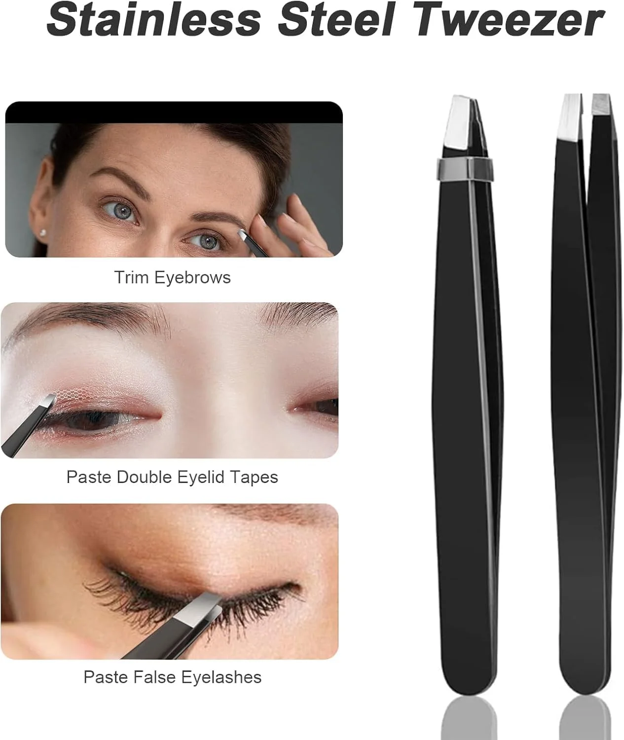 ست ابزار پیرایش ابرو MOMENT، 5 تکه، شامل تیغ ابرو، برس ابرو، قیچی ابرو، موچین، اپلیکاتور مژه برای زنان و مردان