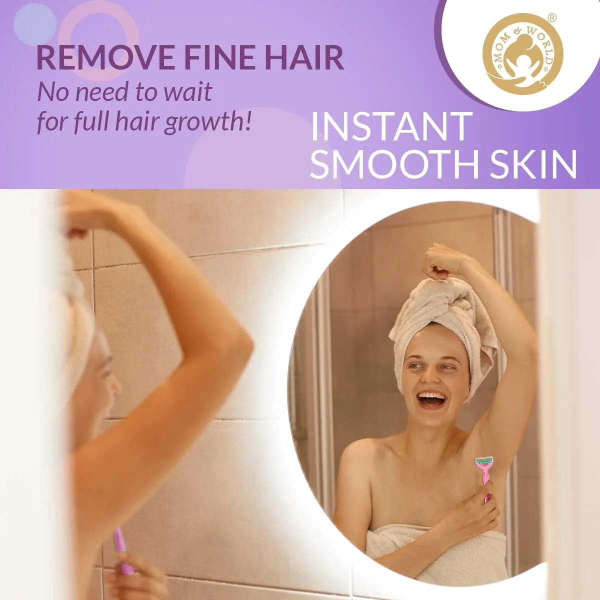 خودتراش 4 تیغه بدن Mom & World SHAVERUSH با فناوری پوشش نانو پیشرفته و نوار روان کننده برای از بین بردن موهای زائد بدن بدون درد، ملایم روی پوست، قوی روی مو، تیغه های ساخت ژاپن خودتراش 4 تیغه بدن Mom & World SHAVERUSH با فناوری پوشش نانو پیشرفته و نوار روان کننده برای از بین بردن موهای زائد بدن بدون درد، ملایم روی پوست، قوی روی مو، تیغه های ساخت ژاپن