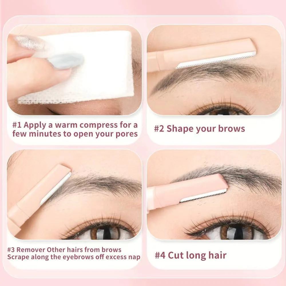 تیغ ابرو ام تن بو، اصلاح کننده و حالت دهنده موهای صورت، مناسب برای خانم ها، کیت اصلاح و پیرایش (3 عدد) تیغ ابرو ام تن بو، اصلاح کننده و حالت دهنده موهای صورت، مناسب برای خانم ها، کیت اصلاح و پیرایش (3 عدد)