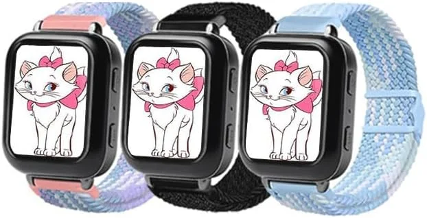 بند ساعت هوشمند Xininyia سازگار با Bark، بسته 3 عددی، بند مچی جایگزین نایلونی الاستیک با بند قابل تنظیم و سگک جاذب مغناطیسی