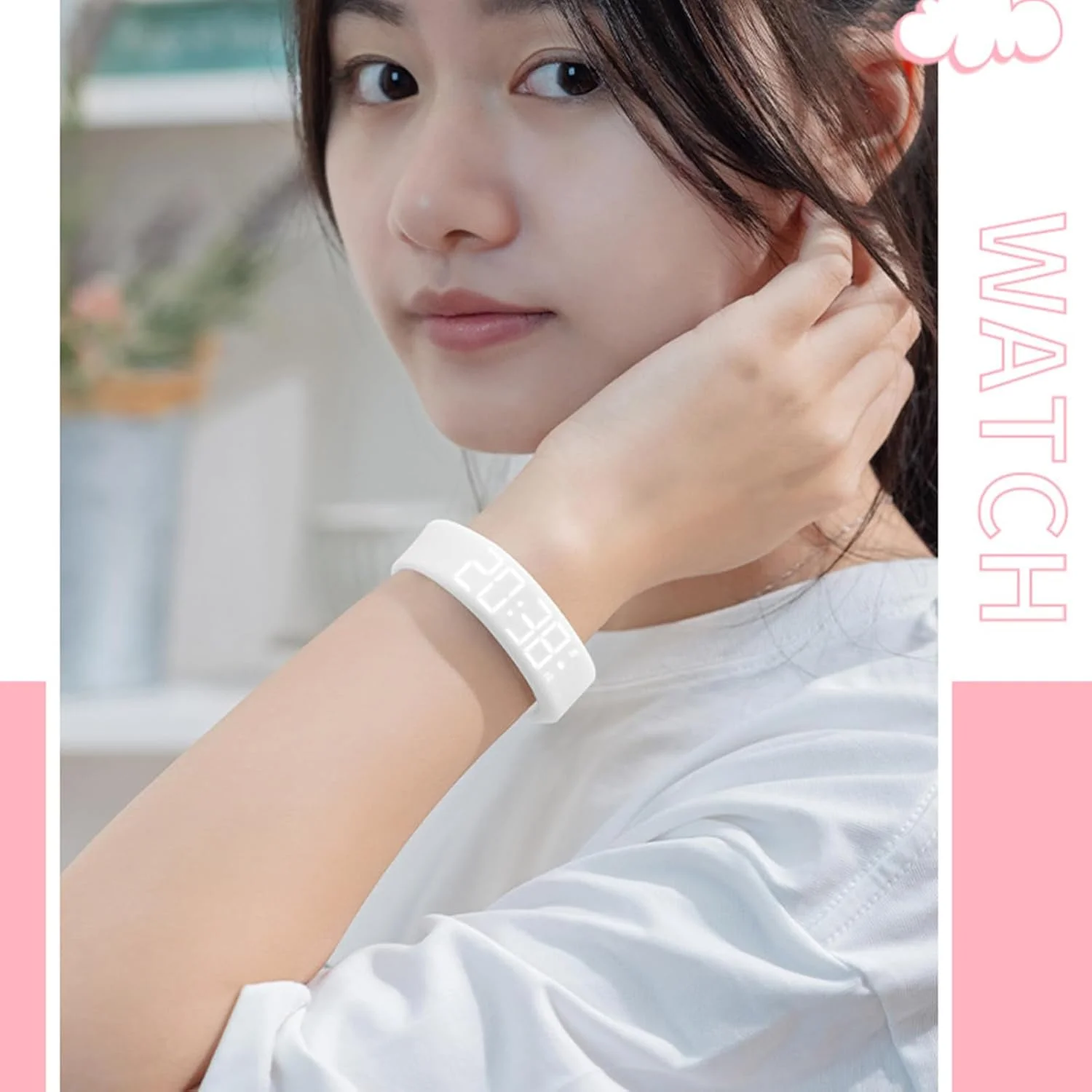 ساعت مچی با زنگ هشدار | ساعت مچی هوشمند با زنگ لرزشی، ساعت مچی بی صدا و قابل تنظیم برای مسافرت، مدرسه، ورزش، فضای باز، زنان، مردان، کودکان و افراد با خواب سنگین، هدیه تولد