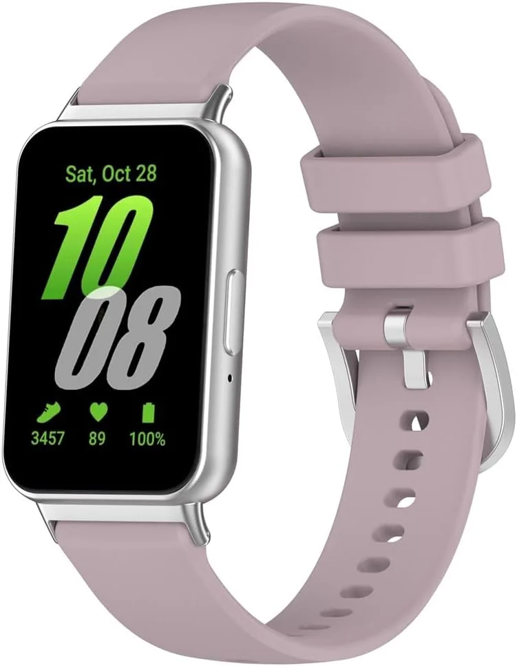 بند ساعت Waekethy برای Samsung Galaxy Fit 3 SM-R390، بند سیلیکونی نرم جایگزین بند ساعت هوشمند سازگار با Samsung Galaxy Fit 3 SM R390