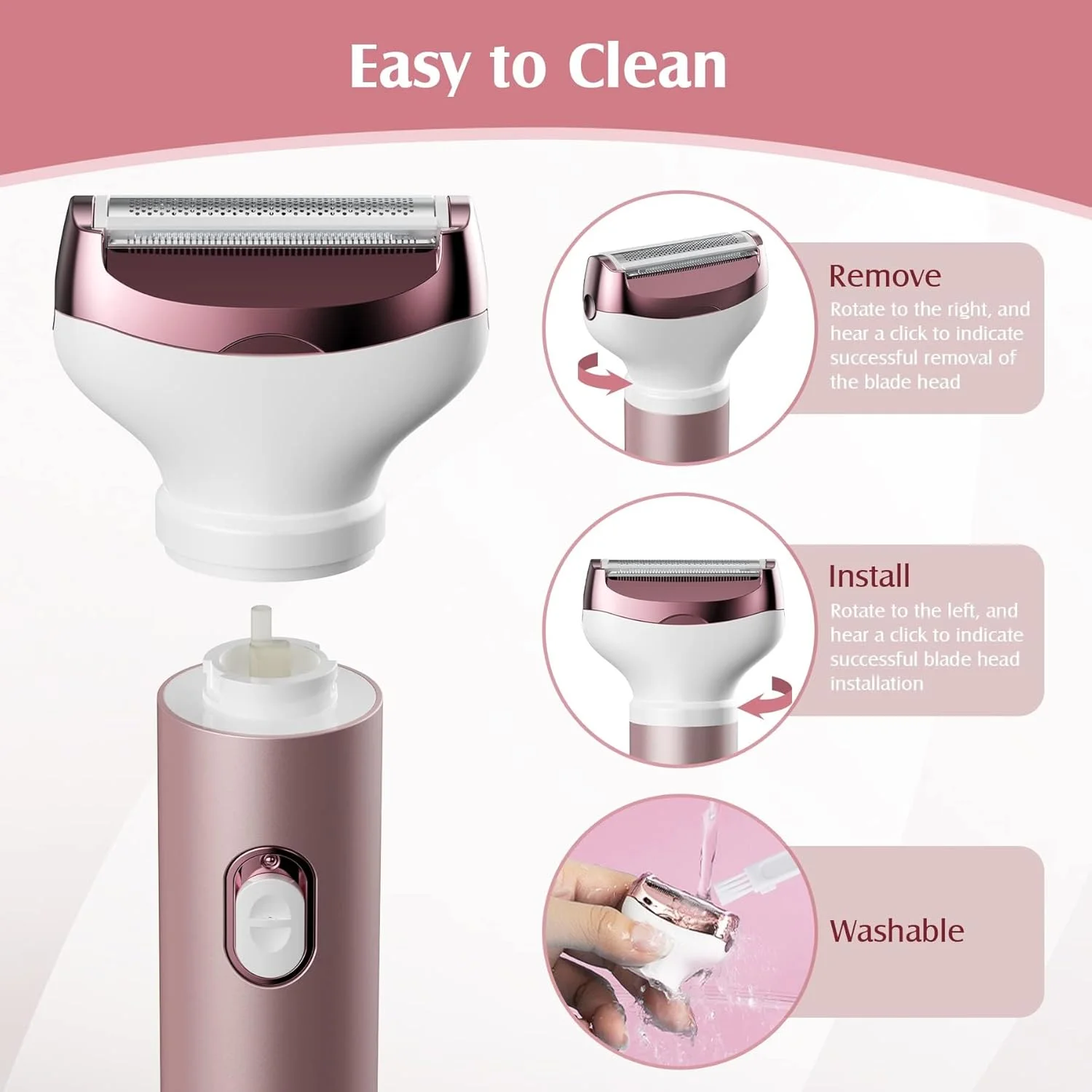 ماشین اصلاح برقی زنانه نالاکال، 4 در 1، موبر صورت زنانه، موزن برقی بیکینی زنانه برای پاها، ماشین اصلاح مسافرتی برای ابرو، گوش، بینی، لب، ریش، زیر بغل، رزگلد ماشین اصلاح برقی زنانه نالاکال، 4 در 1، موبر صورت زنانه، موزن برقی بیکینی زنانه برای پاها، ماشین اصلاح مسافرتی برای ابرو، گوش، بینی، لب، ریش، زیر بغل، رزگلد