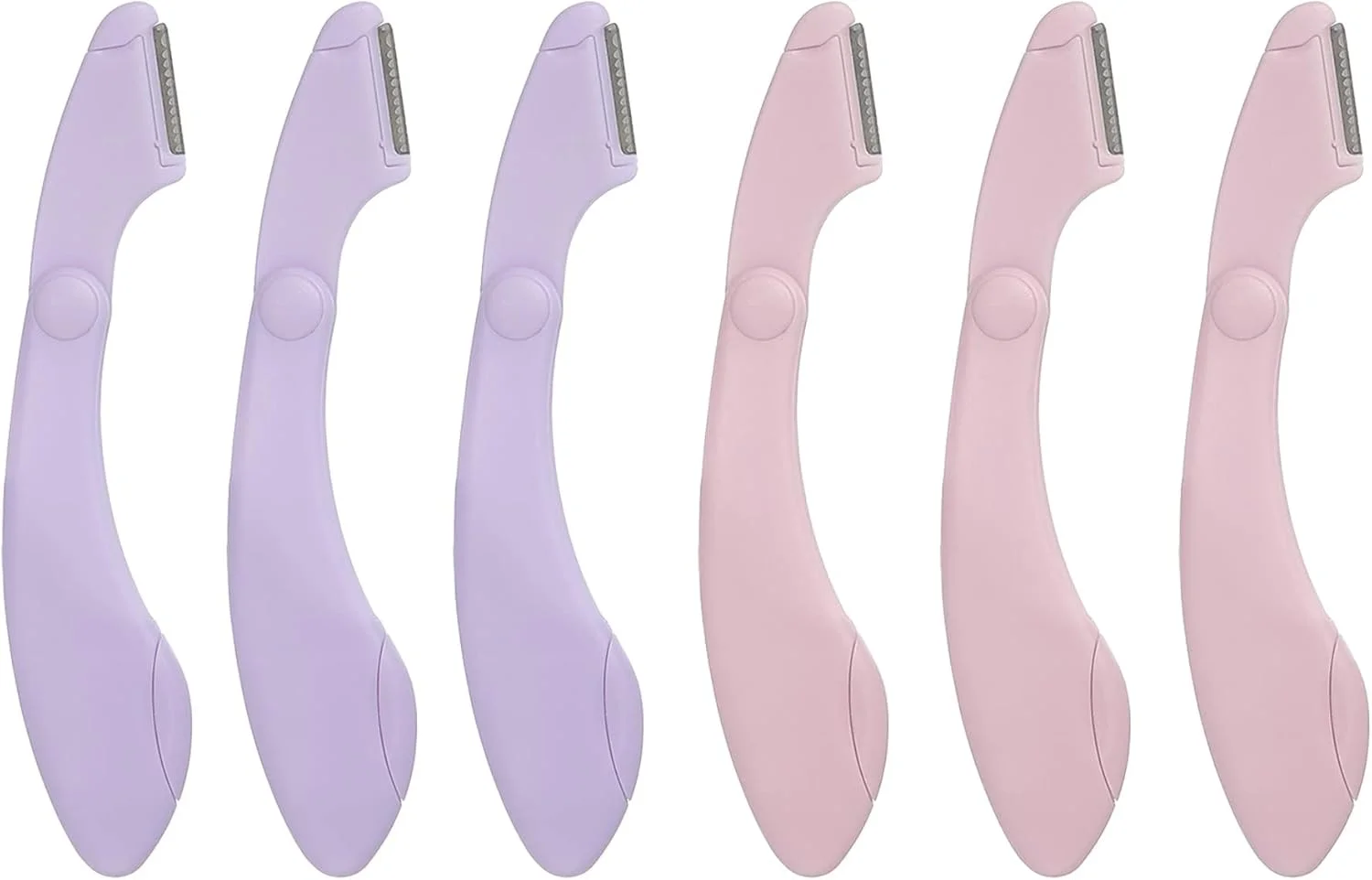 تیغ ابرو مینی نالاکال 6 عددی برای زنان، ابزار اصلاح ابرو و از بین بردن موهای صورت، استیل ضد زنگ ABS (صورتی و بنفش) تیغ ابرو مینی نالاکال 6 عددی برای زنان، ابزار اصلاح ابرو و از بین بردن موهای صورت، استیل ضد زنگ ABS (صورتی و بنفش)