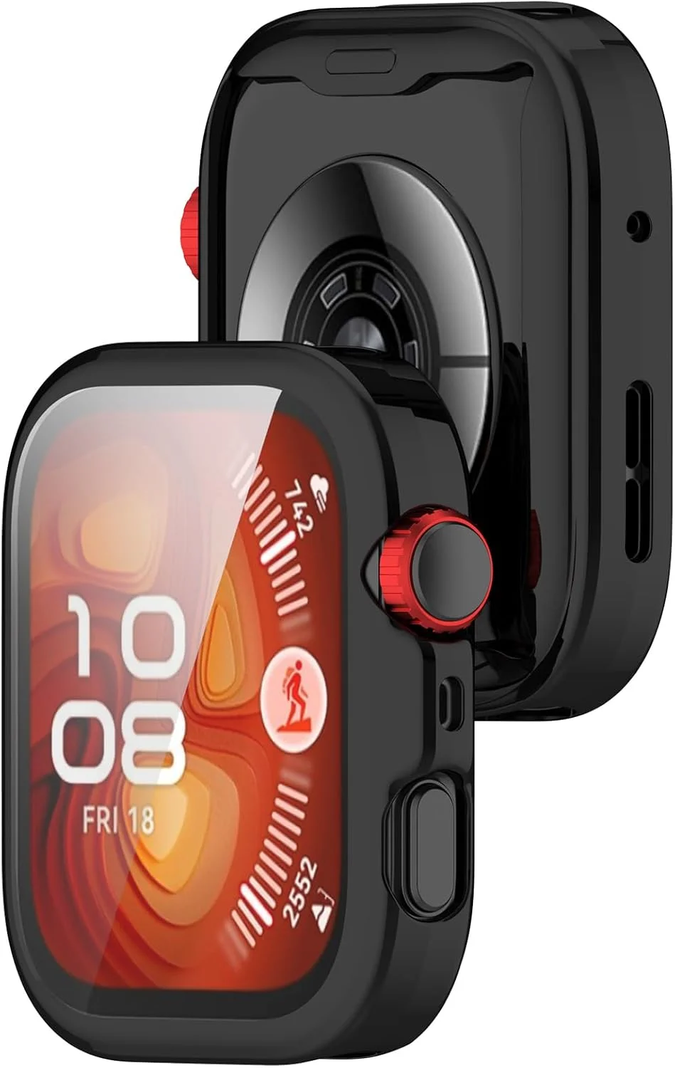 قاب محافظ TPU کامل دادو سازگار با هوآوی فیت 4 – فوق العاده باریک، پوشش محافظ دور تا دور با محافظ صفحه نمایش برای ساعت هوشمند هوآوی فیت 4 (مشکی) قاب محافظ TPU کامل دادو سازگار با هوآوی فیت 4 – فوق العاده باریک، پوشش محافظ دور تا دور با محافظ صفحه نمایش برای ساعت هوشمند هوآوی فیت 4 (مشکی)