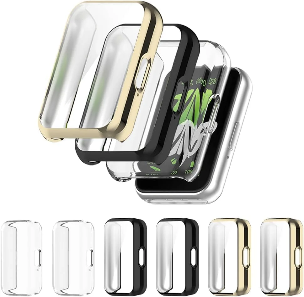 محافظ صفحه نمایش ساعت آزون مدل Samsung Galaxy Fit 3 SM-R390، بسته 3 عددی، کاور نرم TPU مقاوم در برابر خراش، محافظ کامل صفحه نمایش، لوازم جانبی ساعت هوشمند فوق العاده نازک