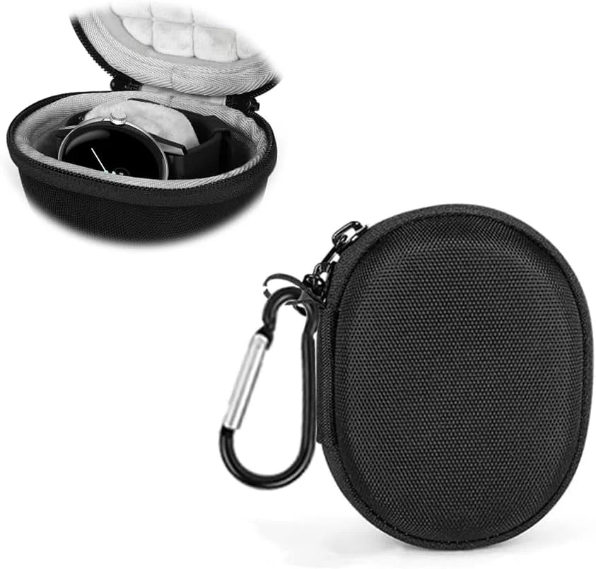 کیف مسافرتی Azonee برای ساعت، کیف نگهداری جاکلیدی برای Google Pixel، iWatch7/6، Pixel Watch 2/1، سازگار با ساعت‌های هوشمند، 46 میلی‌متر (مشکی)، همراه با جاکلیدی
