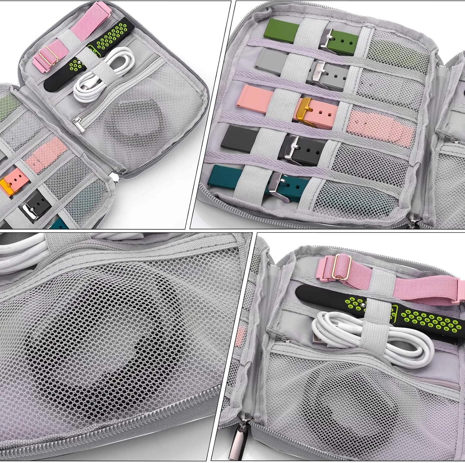 کیف نگهداری بند ساعت بوکلا - کیف ضد آب برای بند و لوازم جانبی ساعت های هوشمند سازگار با همه بندهای ساعت، کیف حمل قابل حمل (مشکی) کیف نگهداری بند ساعت بوکلا - کیف ضد آب برای بند و لوازم جانبی ساعت های هوشمند سازگار با همه بندهای ساعت، کیف حمل قابل حمل (مشکی)