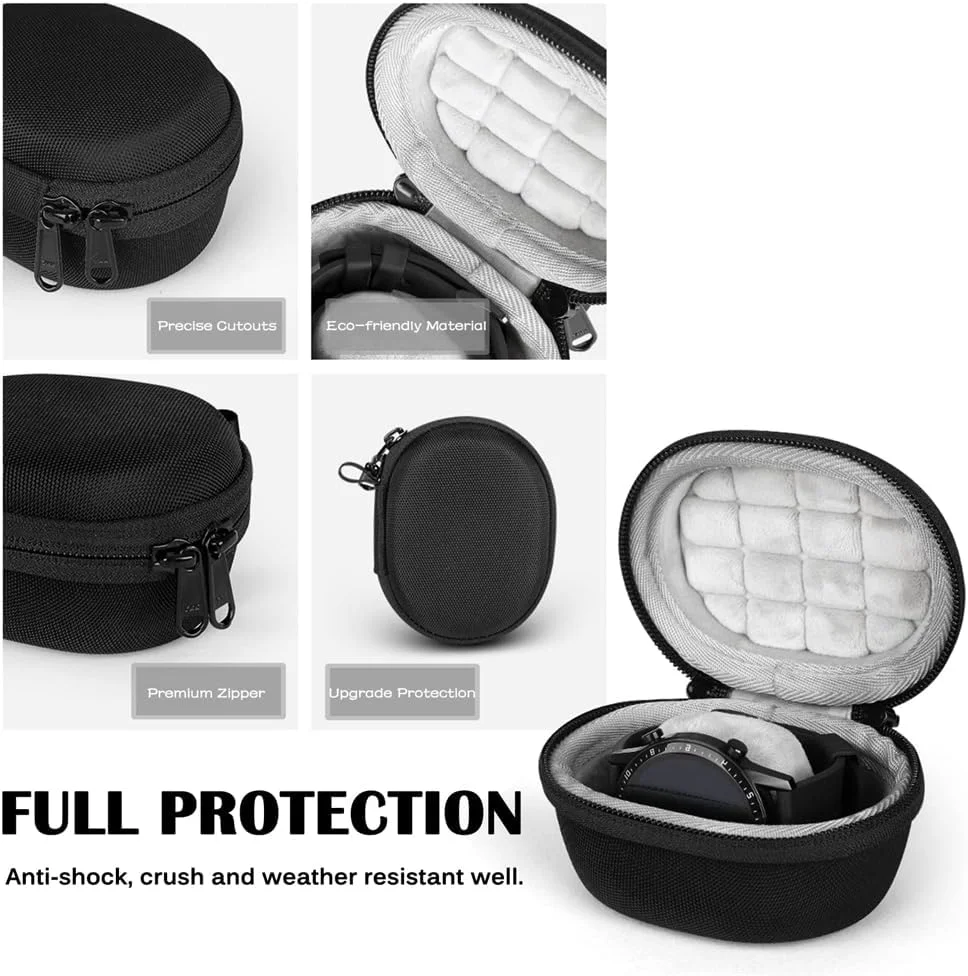 کیف مسافرتی Azonee برای ساعت، کیف نگهداری جاکلیدی برای Google Pixel، iWatch7/6، Pixel Watch 2/1، سازگار با ساعتهای هوشمند، 46 میلیمتر (مشکی)، همراه با جاکلیدی کیف مسافرتی Azonee برای ساعت، کیف نگهداری جاکلیدی برای Google Pixel، iWatch7/6، Pixel Watch 2/1، سازگار با ساعتهای هوشمند، 46 میلیمتر (مشکی)، همراه با جاکلیدی