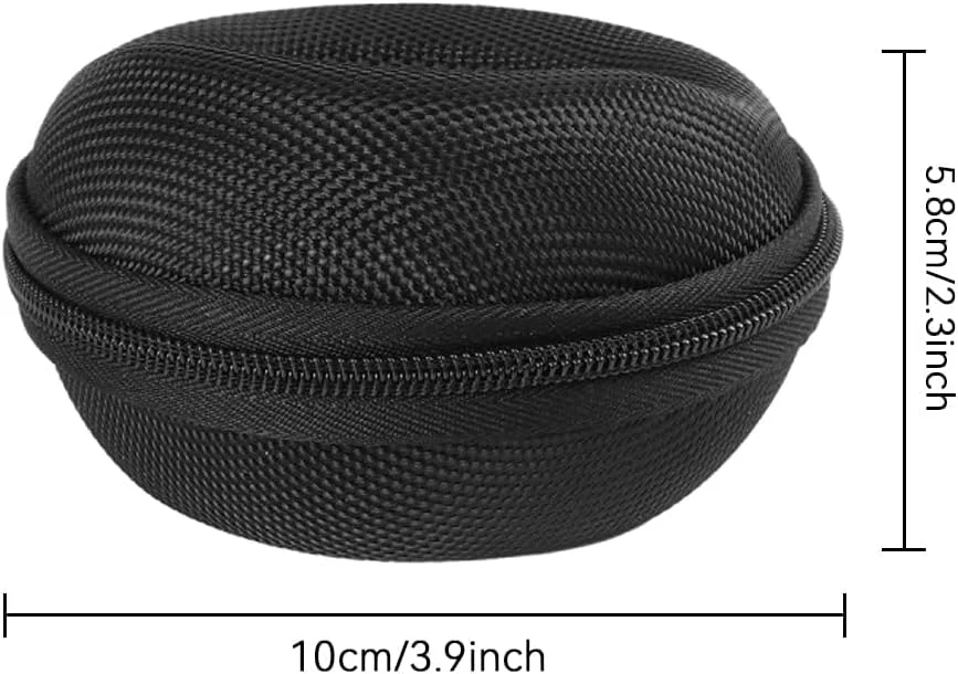 بوکلا، بسته 2 عددی جعبه ساعت مسافرتی زیپ دار، جعبه های نگهداری ساعت تکی برای ساعت های مچی و ساعت های هوشمند تا 50 میلی متر (مشکی)