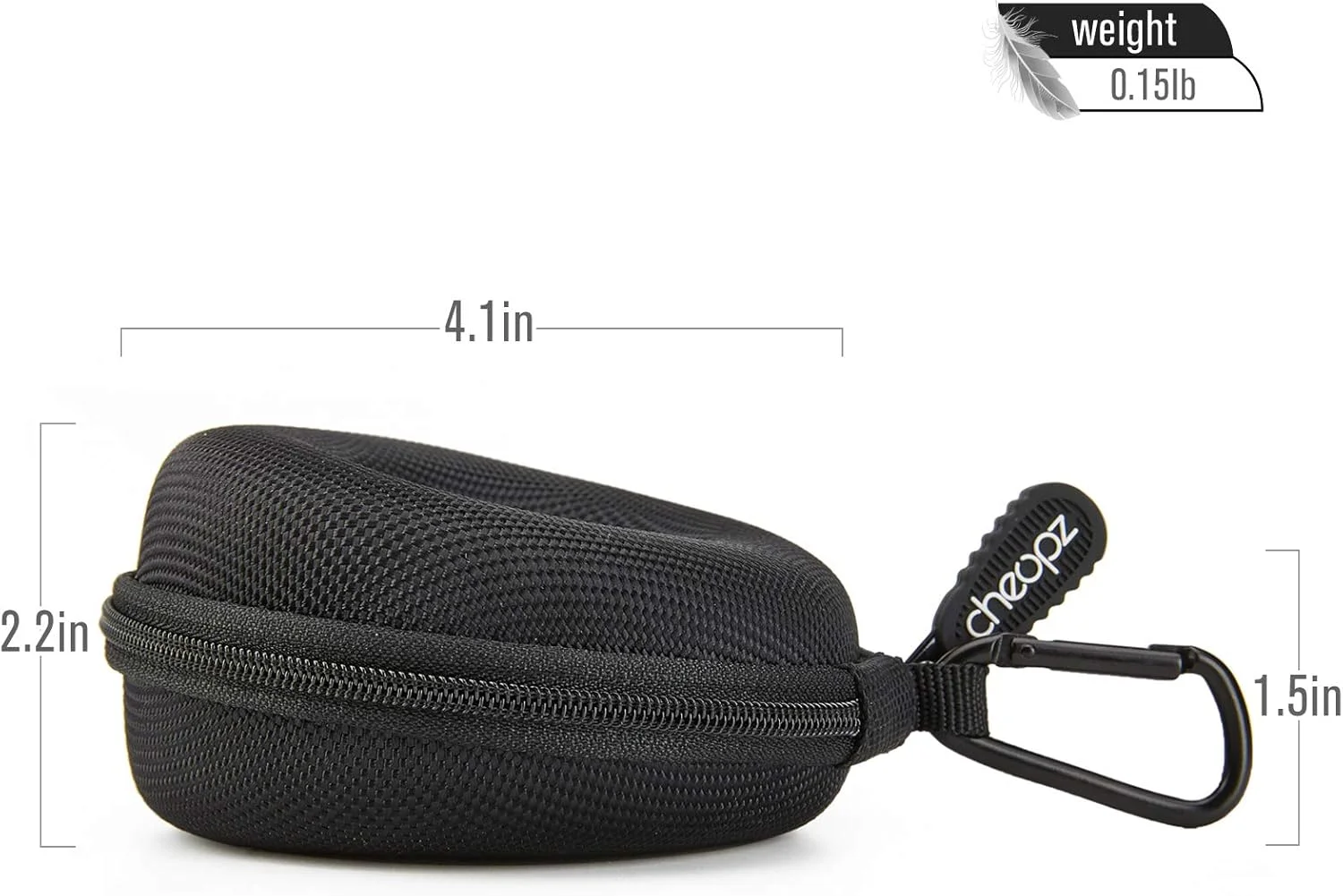 جعبه نگهداری ساعت مچی سفری Cheopz | جعبه تک برای نگهداری ساعت مچی و ساعت هوشمند تا 50 میلی متر، مشکی جعبه نگهداری ساعت مچی سفری Cheopz | جعبه تک برای نگهداری ساعت مچی و ساعت هوشمند تا 50 میلی متر، مشکی