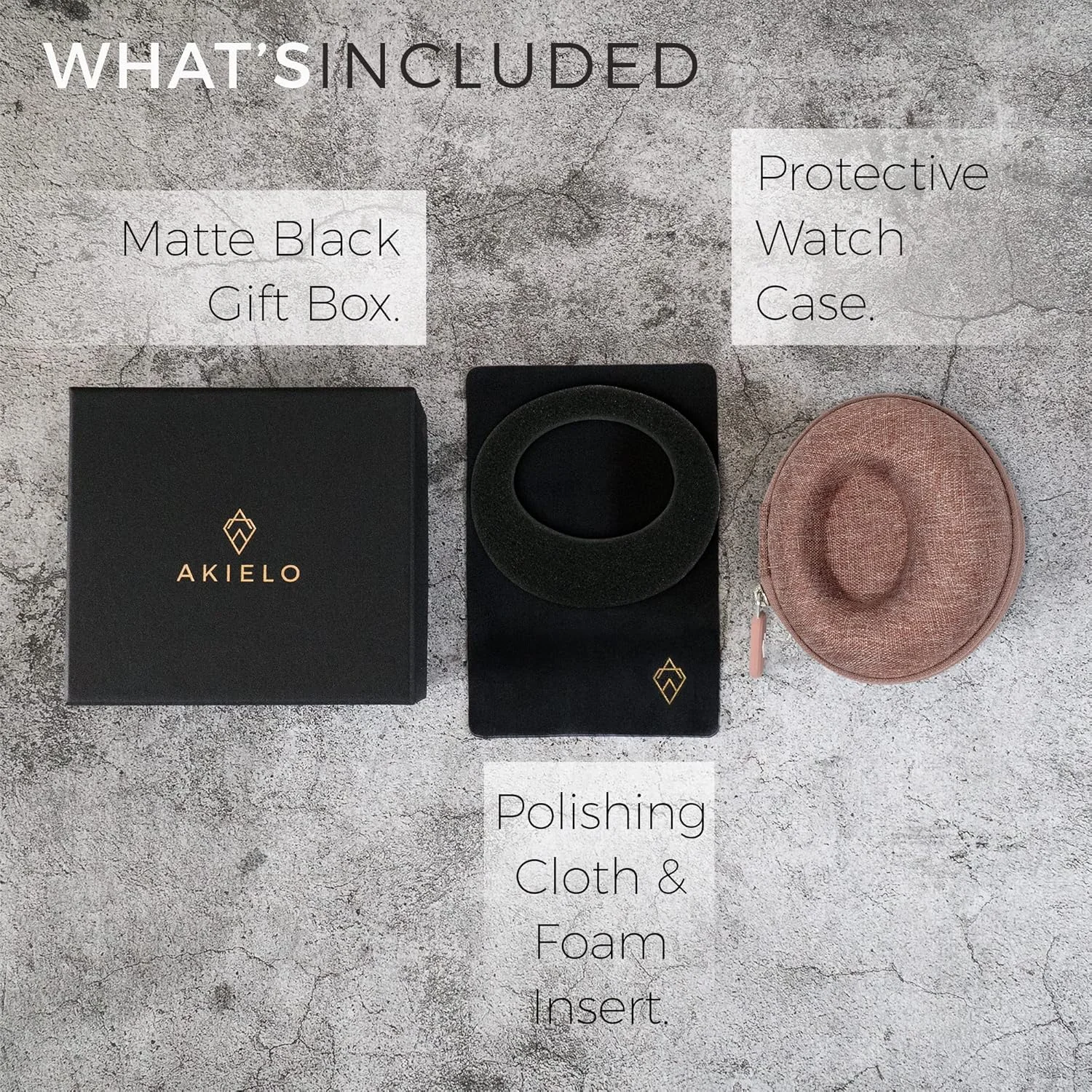 جعبه ساعت AKIELO - جعبه مسافرتی ساعت به همراه پارچه تمیز کننده و جعبه هدیه - مناسب برای ساعت های مچی مردانه و زنانه و ساعت های هوشمند تا 54 میلی متر (نسخه صورتی دودی) جعبه ساعت AKIELO - جعبه مسافرتی ساعت به همراه پارچه تمیز کننده و جعبه هدیه - مناسب برای ساعت های مچی مردانه و زنانه و ساعت های هوشمند تا 54 میلی متر (نسخه صورتی دودی)
