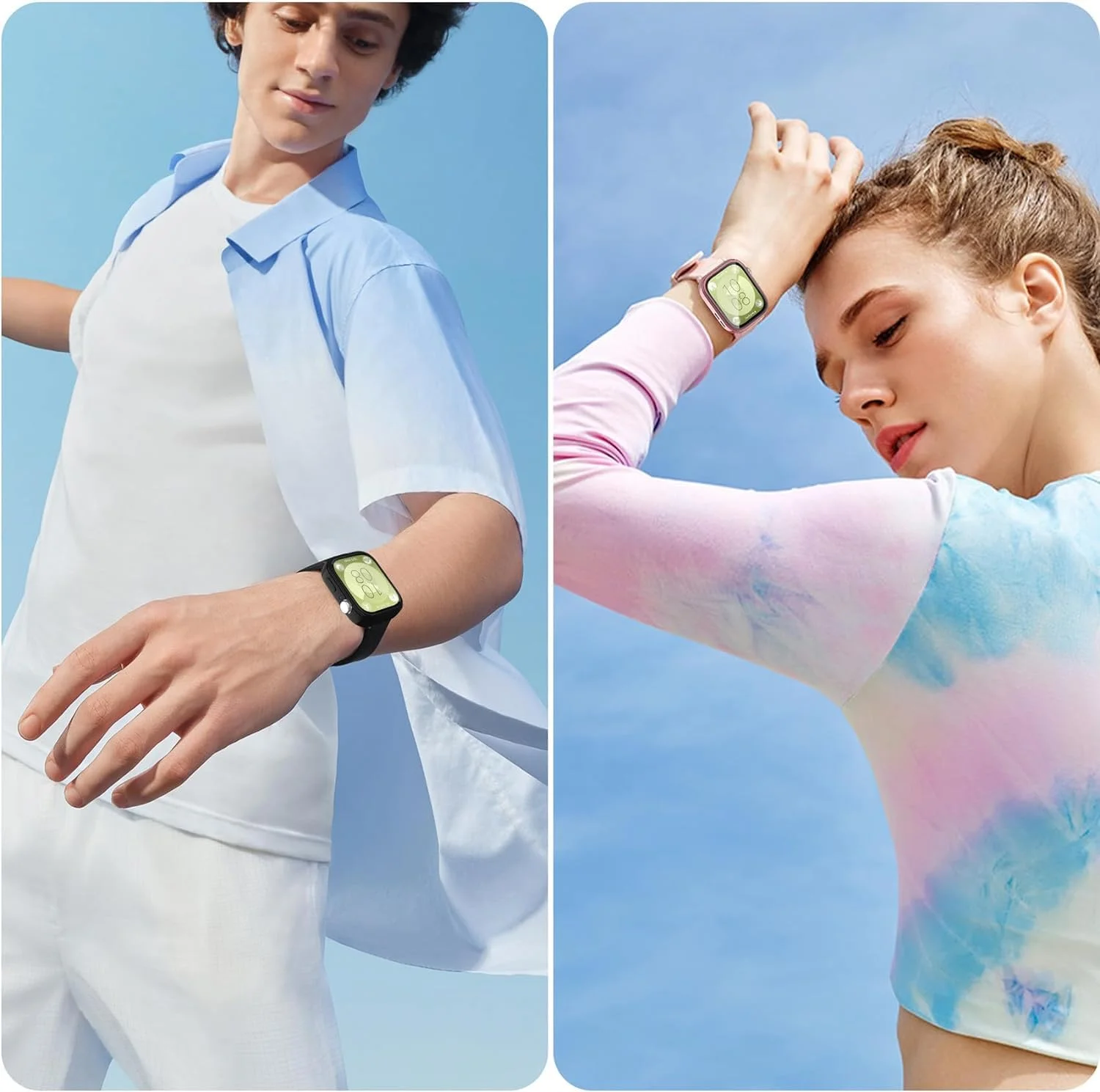 کاور محافظ صفحه نمایش سازگار با HUAWEI WATCH FIT 3، بسته 4 عددی، روکش نرم TPU، مقاوم در برابر خراش، محافظ کامل، لوازم جانبی فوق العاده نازک ساعت هوشمند، شفاف، رزگلد، مشکی، صورتی کاور محافظ صفحه نمایش سازگار با HUAWEI WATCH FIT 3، بسته 4 عددی، روکش نرم TPU، مقاوم در برابر خراش، محافظ کامل، لوازم جانبی فوق العاده نازک ساعت هوشمند، شفاف، رزگلد، مشکی، صورتی