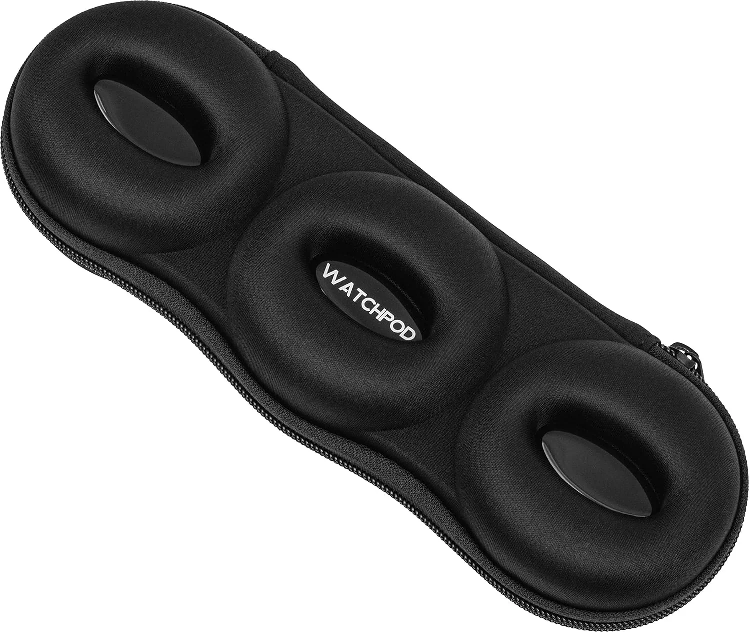 کیف محافظ سه تایی ساعت WATCHPOD | محافظت قابل حمل و مقاوم با زیپ، مناسب برای تمام ساعت‌های مچی و هوشمند تا 50 میلی‌متر (مشکی)