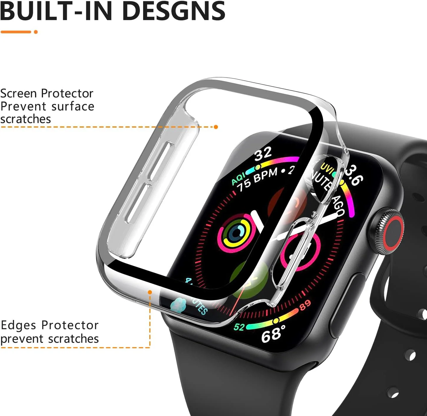 بسته 3 عددی محافظ صفحه نمایش شیشه ای حرارت دیده برای اپل واچ سری 10 (2024) سایز 42mm/46mm، محافظ صفحه سخت PC فوق العاده نازک و مقاوم در برابر خراش برای آی واچ 10 (شفاف/شفاف/شفاف، اپل واچ 10 (42mm))