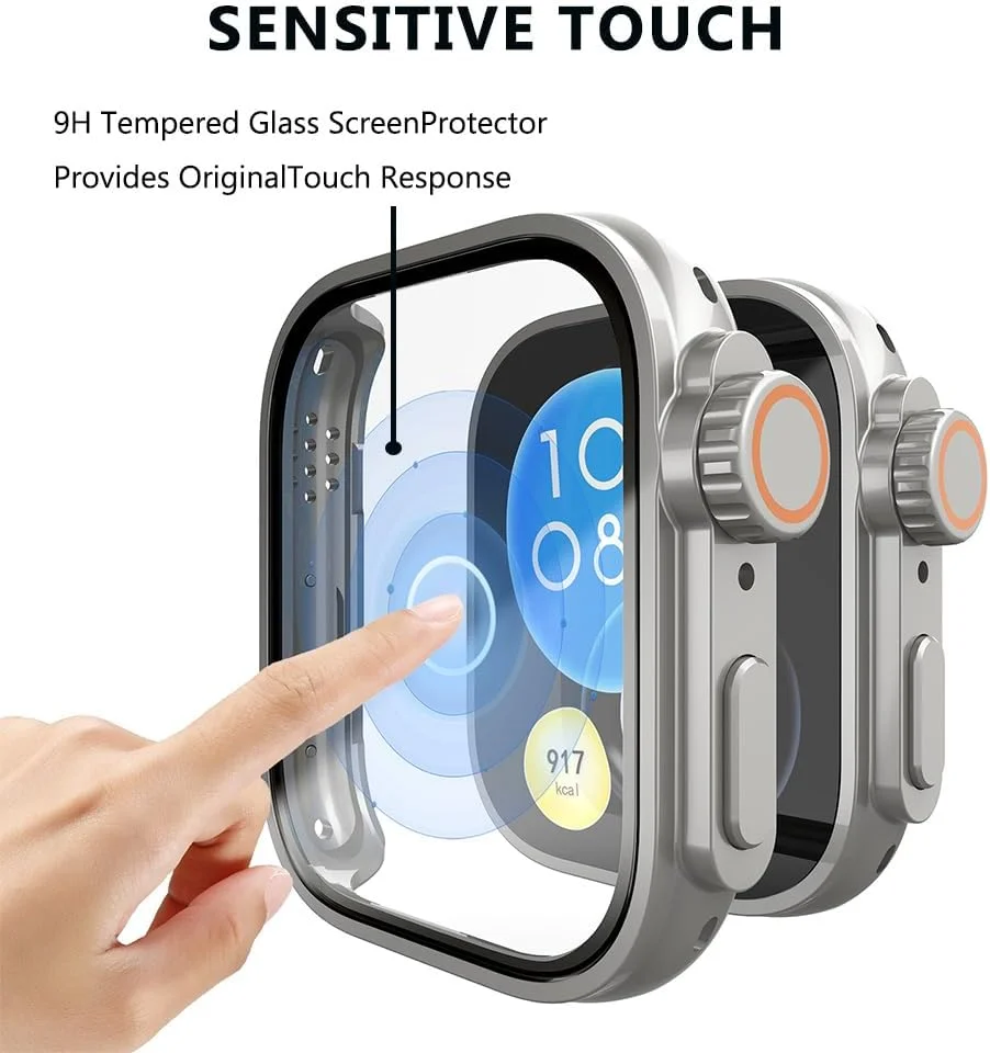 WELYOK Hard PC Case with Screen Protector Compatible with Huawei FIT 3 Smartwatch, Full Protective Bumper Cover (2 Packs) WELYOK Hard PC Case with Screen Protector Compatible with Huawei FIT 3 Smartwatch, Full Protective Bumper Cover (2 Packs)