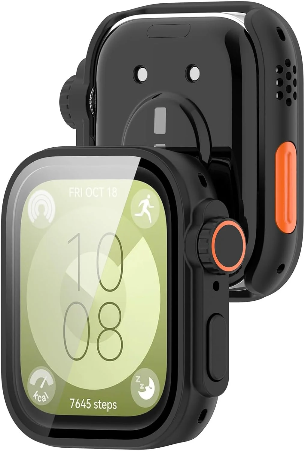 WELYOK Hard PC Case with Screen Protector Compatible with Huawei FIT 3 Smartwatch, Full Protective Bumper Cover (2 Packs) WELYOK Hard PC Case with Screen Protector Compatible with Huawei FIT 3 Smartwatch, Full Protective Bumper Cover (2 Packs)