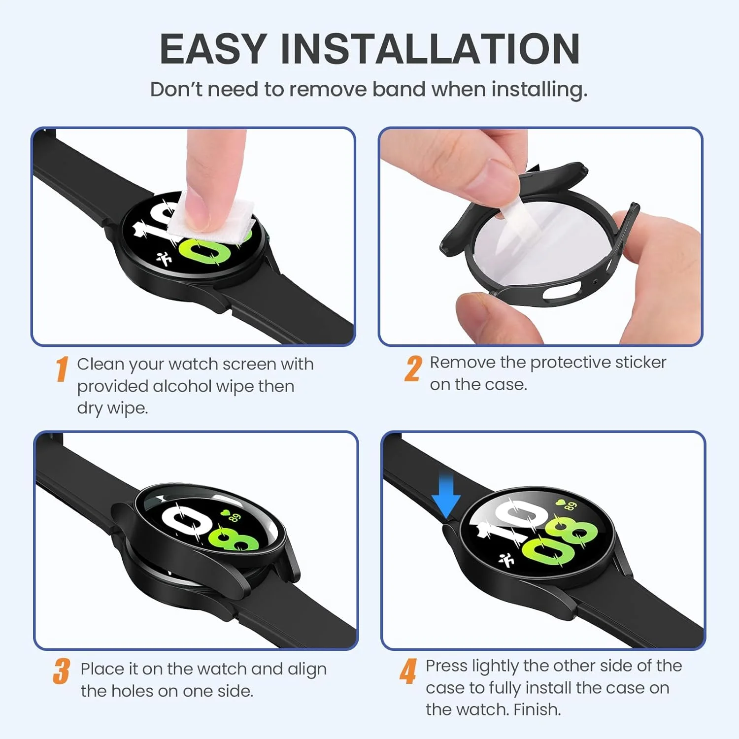 (دو بسته) قاب محافظ سخت T Tersely برای ساعت هوشمند سامسونگ گلکسی واچ 5/ واچ 4 (44/45 میلی متر)، با محافظ صفحه نمایش شیشه ای حرارت دیده فوق العاده شفاف و باریک (44 میلی متر، مشکی+مشکی) (دو بسته) قاب محافظ سخت T Tersely برای ساعت هوشمند سامسونگ گلکسی واچ 5/ واچ 4 (44/45 میلی متر)، با محافظ صفحه نمایش شیشه ای حرارت دیده فوق العاده شفاف و باریک (44 میلی متر، مشکی+مشکی)