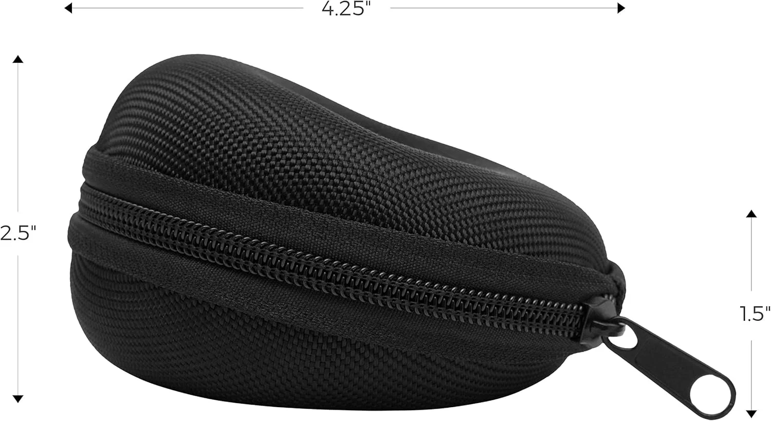 کیف مسافرتی ساعت WATCHPOD | جعبه تک ساعت با زیپ برای نگهداری | جعبه ساعت گرد قابل حمل و بالشتک دار برای مسافرت | مناسب برای تمام ساعت های مچی و ساعت های هوشمند تا 50 میلی متر (مشکی)