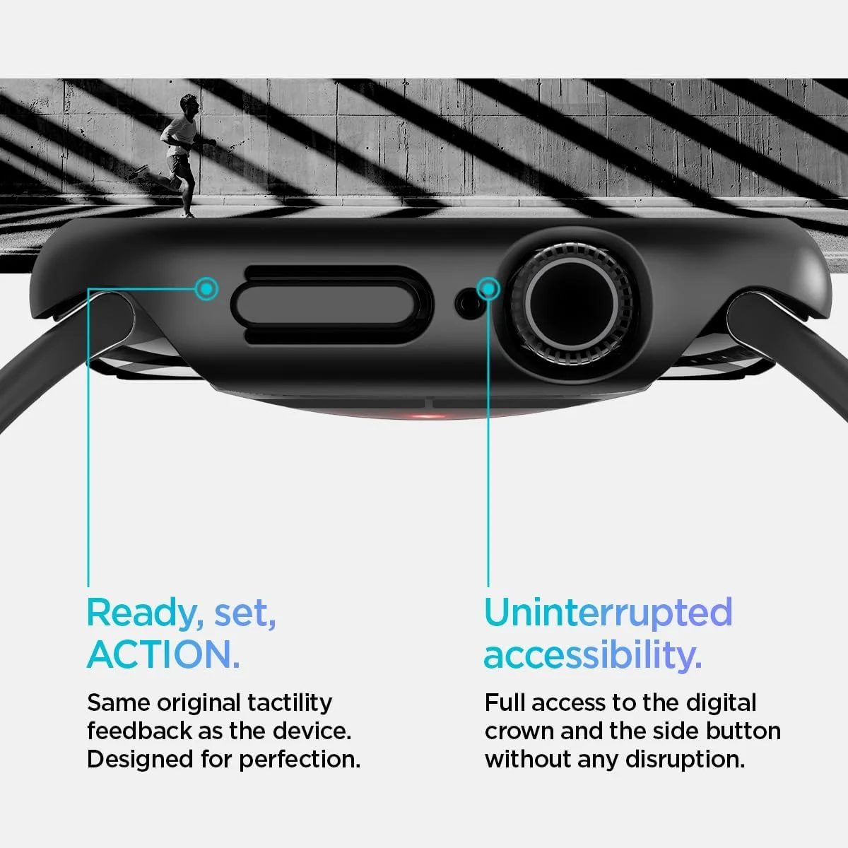 محافظ نازک Spigen Thin Fit طراحی شده برای اپل واچ سری 10 (46 میلیمتری) (2024) - مشکی محافظ نازک Spigen Thin Fit طراحی شده برای اپل واچ سری 10 (46 میلیمتری) (2024) - مشکی