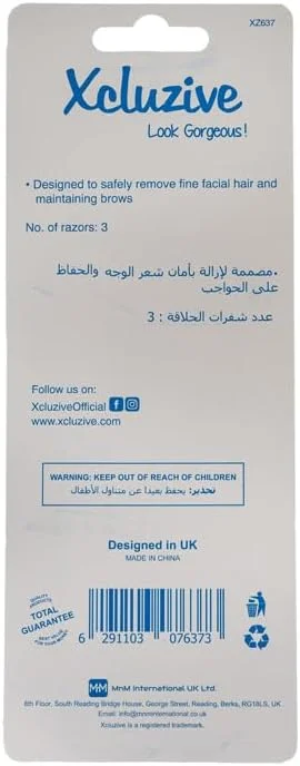 تیغ ابرو Xcluzive بسته 3 عددی تیغ ابرو Xcluzive بسته 3 عددی