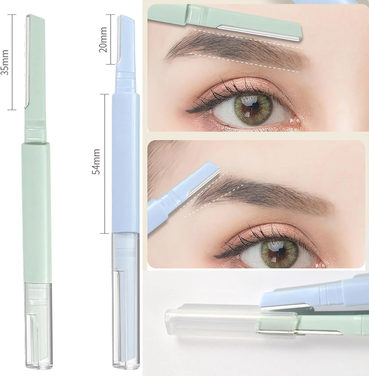 تیغ صورت زنانه برای ابزار درماپلنینگ، تیغ ابرو زنانه با تیغه های دو سر برای از بین بردن موهای کرکی صورت در خانه، موبر صورت Vertex Beauty، تیغ های لایه بردار مسافرتی (8 عددی) تیغ صورت زنانه برای ابزار درماپلنینگ، تیغ ابرو زنانه با تیغه های دو سر برای از بین بردن موهای کرکی صورت در خانه، موبر صورت Vertex Beauty، تیغ های لایه بردار مسافرتی (8 عددی)