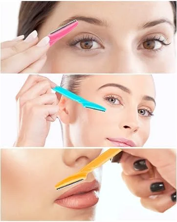 تیغ ابرو ویزکیز برای زنان، ابزار اصلاح و درماپلنینگ برای از بین بردن آسان و ایمن موهای صورت، لایه بردار صورت با پوشش ایمنی استیل ضد زنگ (3 عدد) تیغ ابرو ویزکیز برای زنان، ابزار اصلاح و درماپلنینگ برای از بین بردن آسان و ایمن موهای صورت، لایه بردار صورت با پوشش ایمنی استیل ضد زنگ (3 عدد)