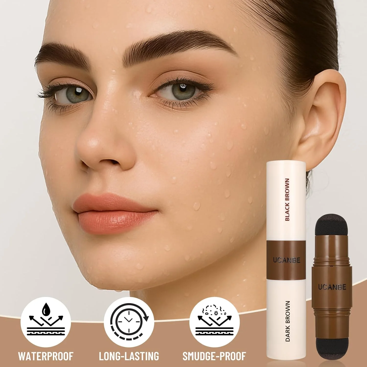 ست مهر ابرو 25 تکه UCANBE با پماد ابرو دو رنگ، 20 شابلون ابرو قابل استفاده مجدد، پودر فیکس، برس، تیغ ابرو، کیف زیپ دار، کیت ضد آب برای مهر و حالت دادن به ابرو 04 ست مهر ابرو 25 تکه UCANBE با پماد ابرو دو رنگ، 20 شابلون ابرو قابل استفاده مجدد، پودر فیکس، برس، تیغ ابرو، کیف زیپ دار، کیت ضد آب برای مهر و حالت دادن به ابرو 04