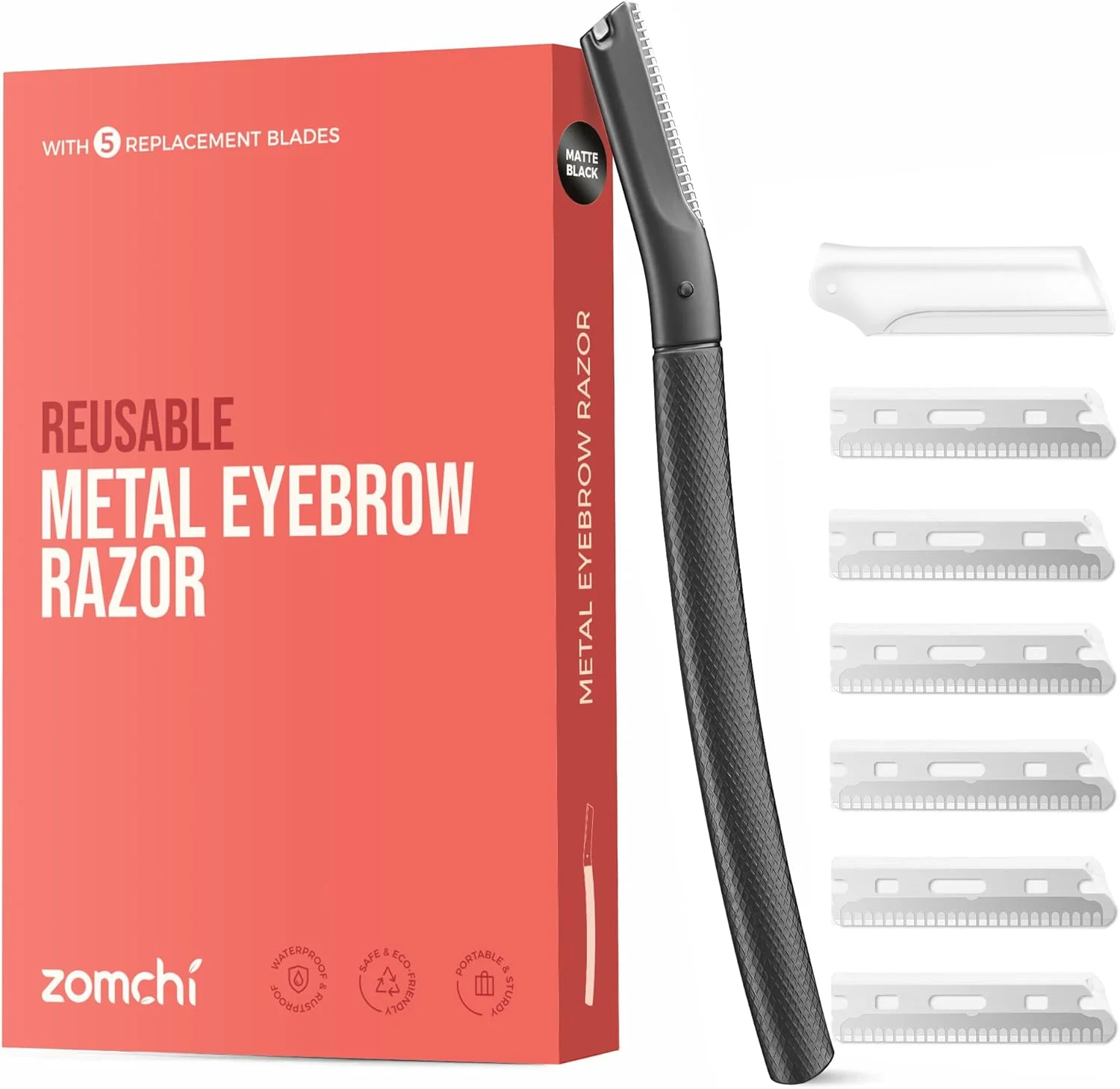 ZOMCHI Eyebrow Razor, Dermaplaning Tool for Face, Eyebrow Trimmer Shaper with Precision Cover,Black ZOMCHI Eyebrow Razor, Dermaplaning Tool for Face, Eyebrow Trimmer Shaper with Precision Cover,Black