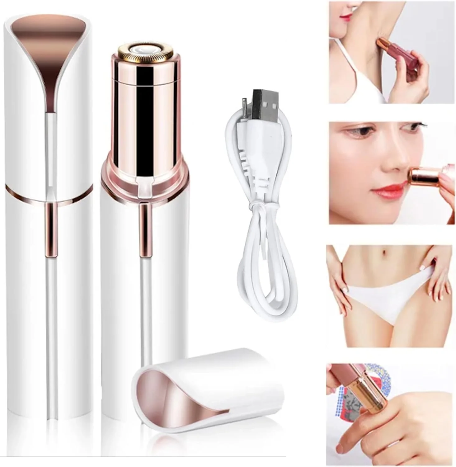 دستگاه موبر بدون درد صورت YU WELL برای زنان. ماشین اپیلاتور برقی ضد آب و قابل شارژ. طراحی رژ لبی مناسب برای نواحی حساس، خط بیکینی، لب بالا، چانه، ابرو، گردن و اصلاح کننده موی پا دستگاه موبر بدون درد صورت YU WELL برای زنان. ماشین اپیلاتور برقی ضد آب و قابل شارژ. طراحی رژ لبی مناسب برای نواحی حساس، خط بیکینی، لب بالا، چانه، ابرو، گردن و اصلاح کننده موی پا