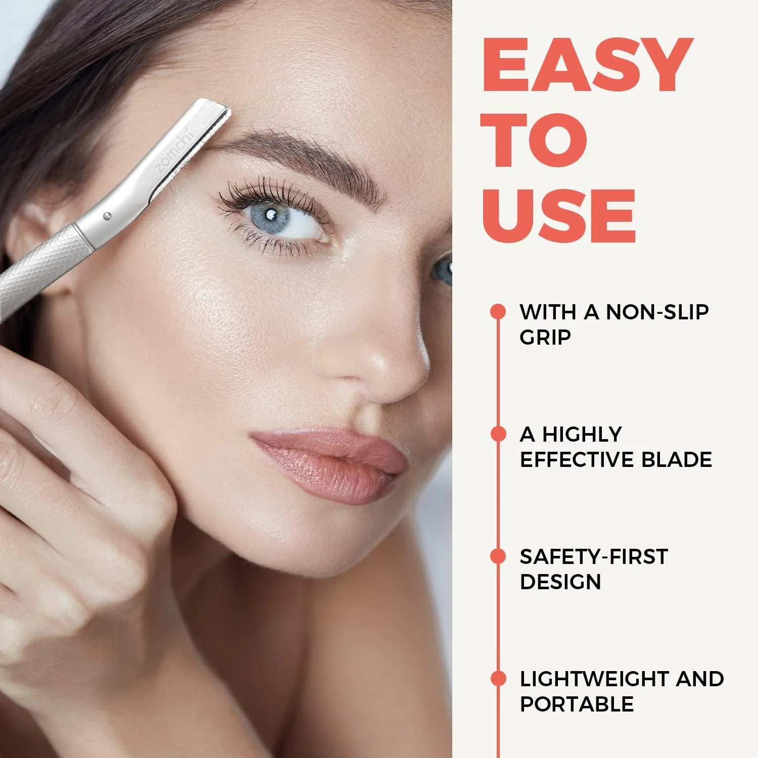 تیغ ابرو ZOMCHI، تیغ صورت برای زنان و مردان، اصلاح کننده و حالت دهنده ابرو با پوشش دقیق، تیغ صورت با 6 تیغه (نقره ای) تیغ ابرو ZOMCHI، تیغ صورت برای زنان و مردان، اصلاح کننده و حالت دهنده ابرو با پوشش دقیق، تیغ صورت با 6 تیغه (نقره ای)