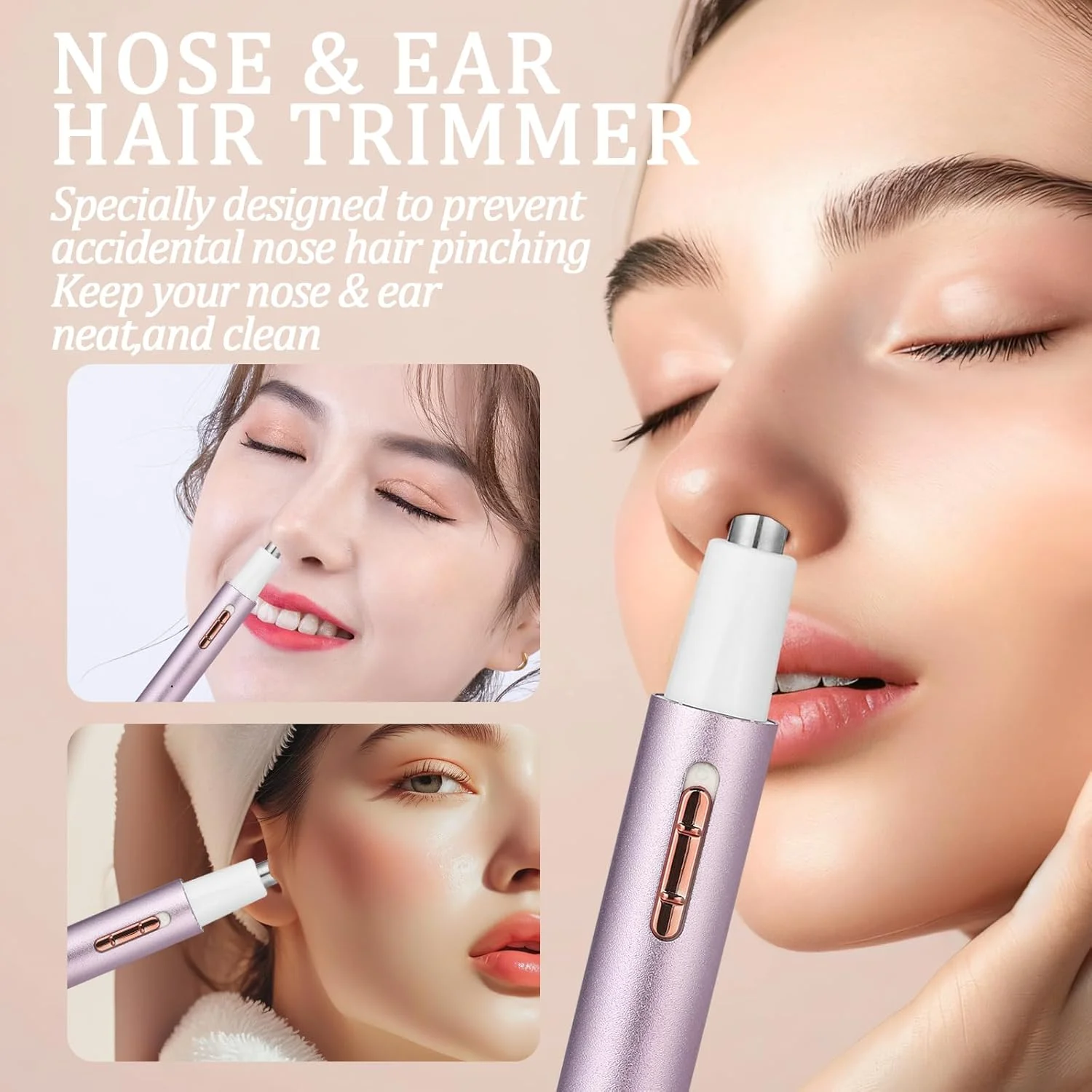 مو زن گوش و بینی یونمیس برای زنان و مردان، ریش تراش ابرو و صورت قابل شارژ 2025، موبر صورت قابل حمل بدون درد بانوان به همراه شانه، ابزار درماپلین برای صورت، لب ها، بدن، پا (بنفش) مو زن گوش و بینی یونمیس برای زنان و مردان، ریش تراش ابرو و صورت قابل شارژ 2025، موبر صورت قابل حمل بدون درد بانوان به همراه شانه، ابزار درماپلین برای صورت، لب ها، بدن، پا (بنفش)