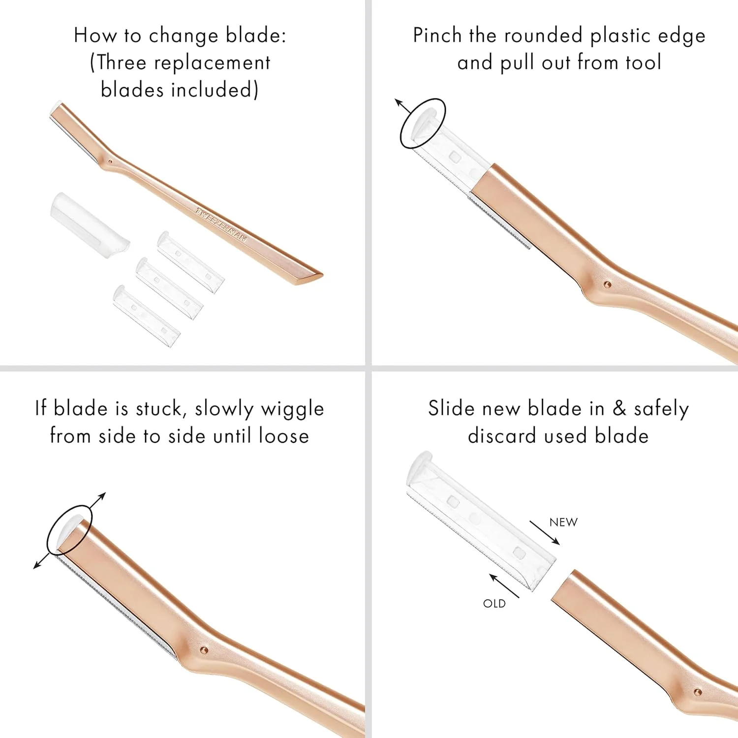تیغ صورت تراش رز گلد توییزرمن