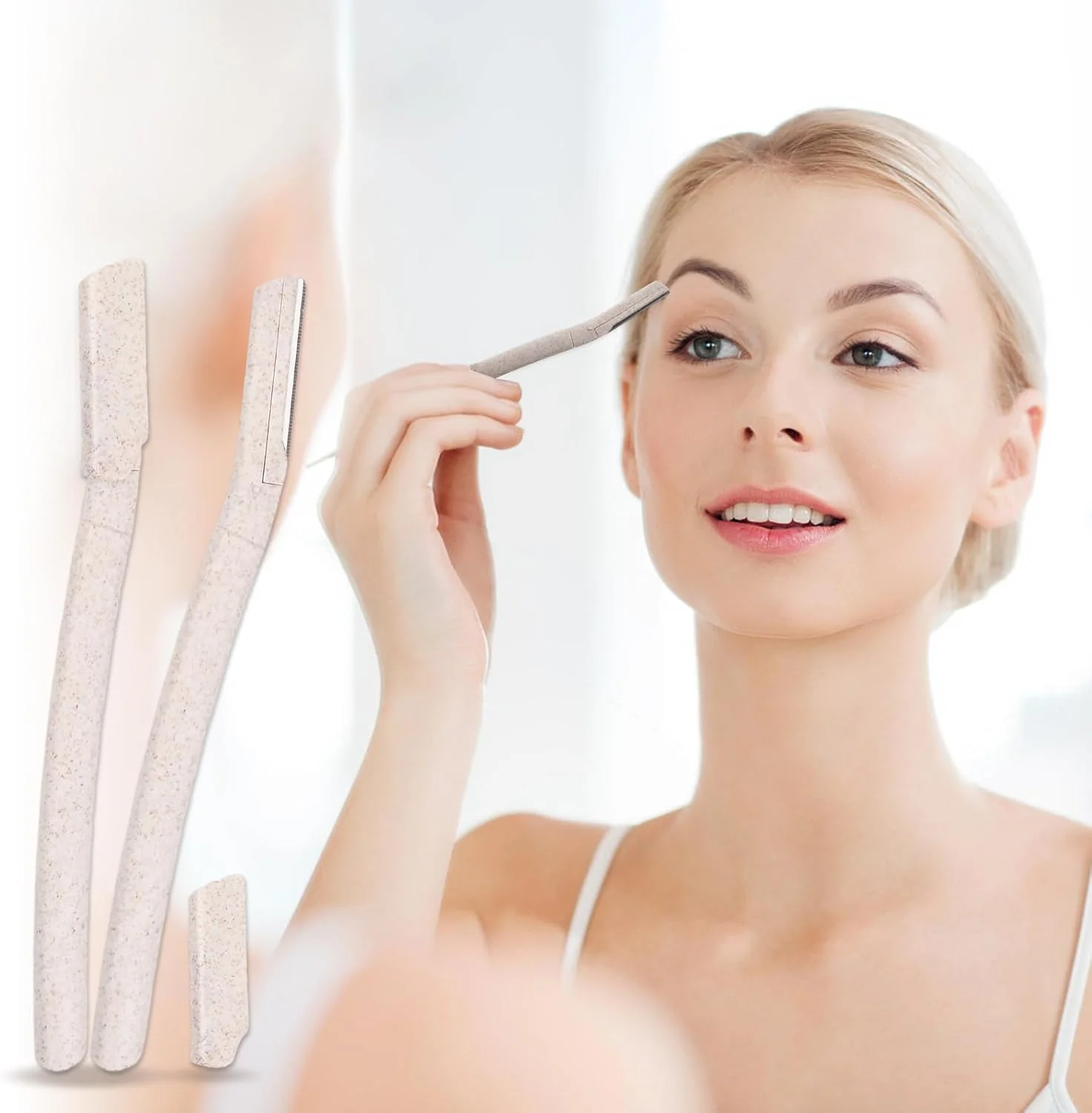 تیغ ابرو ییلانجین 12 عددی، موزن ابرو قابل حمل، تیغ صورت، موزر صورت، ریش تراش دستی، لایه بردار با پوشش دقیق برای زنان و مردان تیغ ابرو ییلانجین 12 عددی، موزن ابرو قابل حمل، تیغ صورت، موزر صورت، ریش تراش دستی، لایه بردار با پوشش دقیق برای زنان و مردان