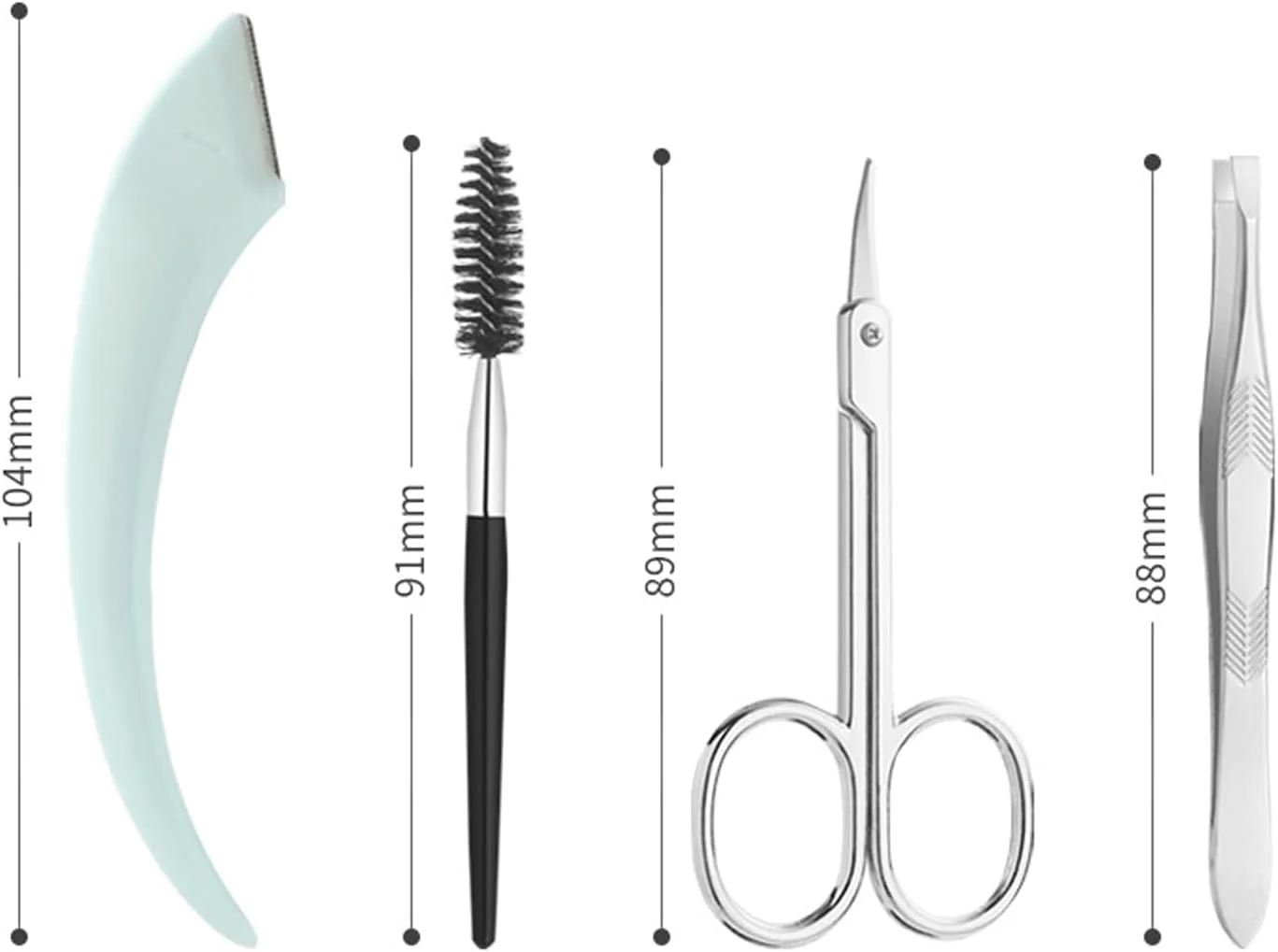 ست اصلاح ابرو تزویق، ست 5 در 1 شامل قیچی ابرو، تیغ ابرو، موچین، برس و آینه برای خانم ها، آرایش و حالت دهی - مناسب برای مراقبت و نگهداری ابرو (سبز) ست اصلاح ابرو تزویق، ست 5 در 1 شامل قیچی ابرو، تیغ ابرو، موچین، برس و آینه برای خانم ها، آرایش و حالت دهی - مناسب برای مراقبت و نگهداری ابرو (سبز)