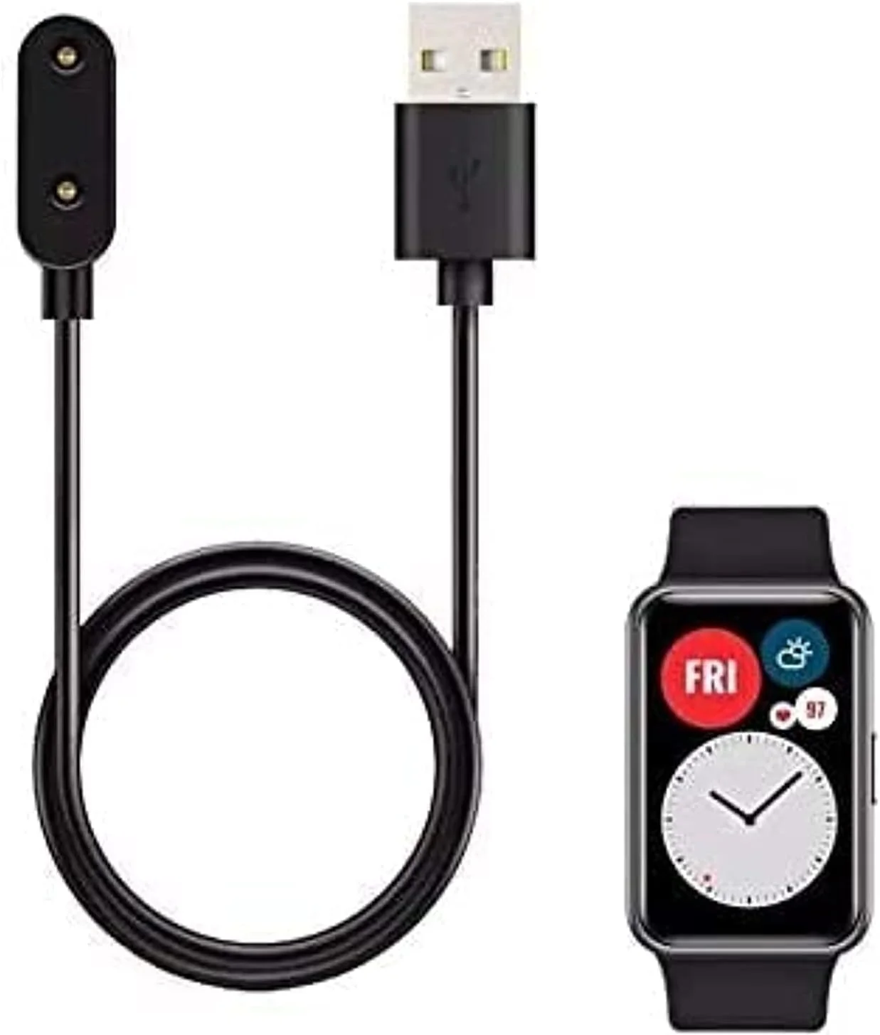 شارژر Aother سازگار با هوآوی واچ فیت، کابل شارژر تکی برای داک شارژ USB هوآوی واچ فیت