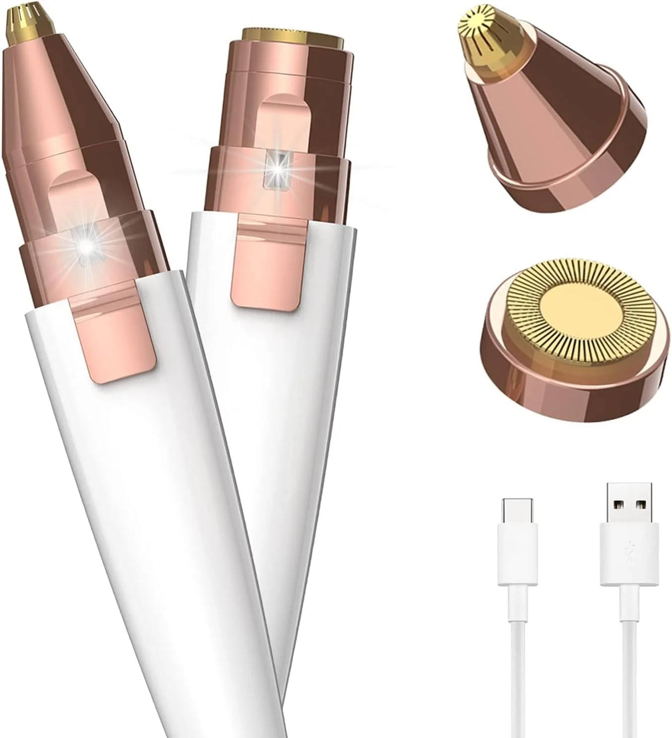 تیغ اصلاح SYOSI، تیغ ابرو، موبر صورت زنانه، موبر، موزن ابرو 2 در 1 و موبر 100% بدون درد با نور برای ابرو، بینی، لب، صورت، بدن (قابل شارژ USB) تیغ اصلاح SYOSI، تیغ ابرو، موبر صورت زنانه، موبر، موزن ابرو 2 در 1 و موبر 100% بدون درد با نور برای ابرو، بینی، لب، صورت، بدن (قابل شارژ USB)