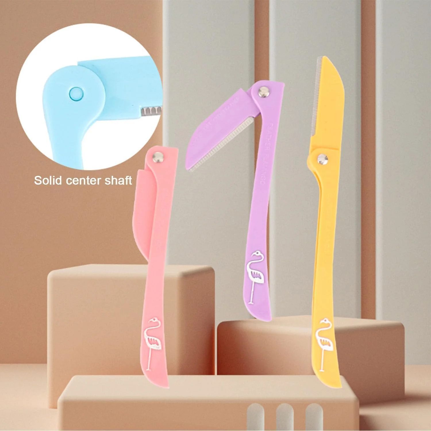 تیغ ابرو تاشو SZYYQ، بسته 3 عددی تیغ ابرو زنانه، ابزار درماپلنینگ اصلاح کننده برای از بین بردن آسان و ایمن موهای صورت، لایه برداری صورت، از بین بردن موهای صورت و اصلاح بدن تیغ ابرو تاشو SZYYQ، بسته 3 عددی تیغ ابرو زنانه، ابزار درماپلنینگ اصلاح کننده برای از بین بردن آسان و ایمن موهای صورت، لایه برداری صورت، از بین بردن موهای صورت و اصلاح بدن