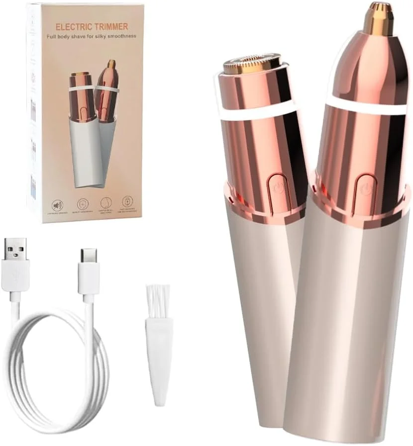 موکن ابرو قابل حمل و جمع و جور SUCITY، موزن 2 در 1، ریش تراش برقی زنانه، موزن بدون درد ابرو، کلیپر مو برای بیکینی، موی بینی، ابرو، بدن، خط ریش، قابل شارژ با USB موکن ابرو قابل حمل و جمع و جور SUCITY، موزن 2 در 1، ریش تراش برقی زنانه، موزن بدون درد ابرو، کلیپر مو برای بیکینی، موی بینی، ابرو، بدن، خط ریش، قابل شارژ با USB