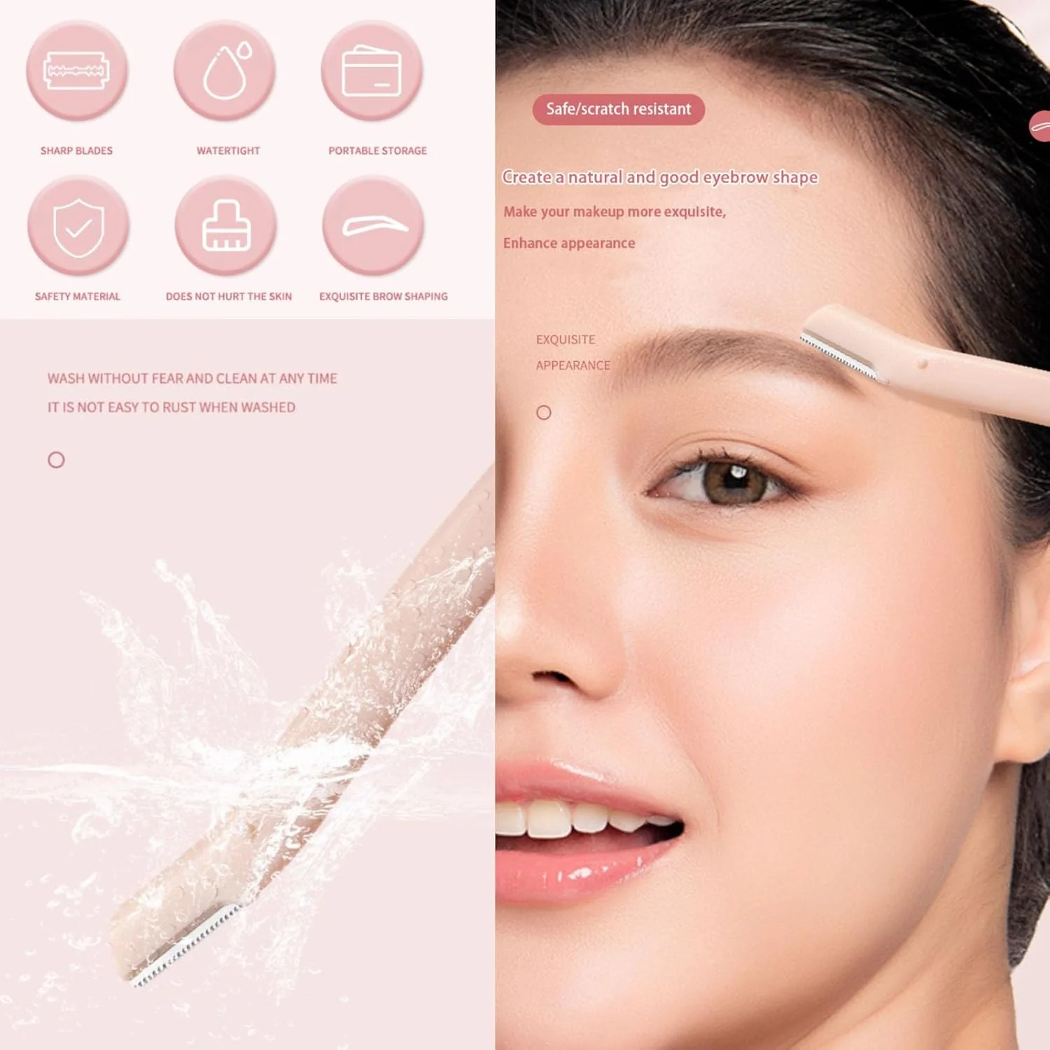 قیچی ابرو 5 در 1 Sumlache با شانه، ست قیچی ابرو حرفه ای و دقیق با شانه، تیغ ابرو کوچک برای زنان و مردان، قیچی اصلاح ابرو، کیت آرایش ابرو، ابزار زیبایی برای رفع موهای زائد قیچی ابرو 5 در 1 Sumlache با شانه، ست قیچی ابرو حرفه ای و دقیق با شانه، تیغ ابرو کوچک برای زنان و مردان، قیچی اصلاح ابرو، کیت آرایش ابرو، ابزار زیبایی برای رفع موهای زائد