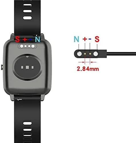 شارژر ساعت هوشمند Acediar [بسته 2 عددی] کابل شارژ مغناطیسی USB به طول 3.3 فوت برای Letsfit Willful YAMAY VeryFitPro SW023 ID205L SW021 ID205U ID205S SW025 Uwatch 3S 3 2 2S