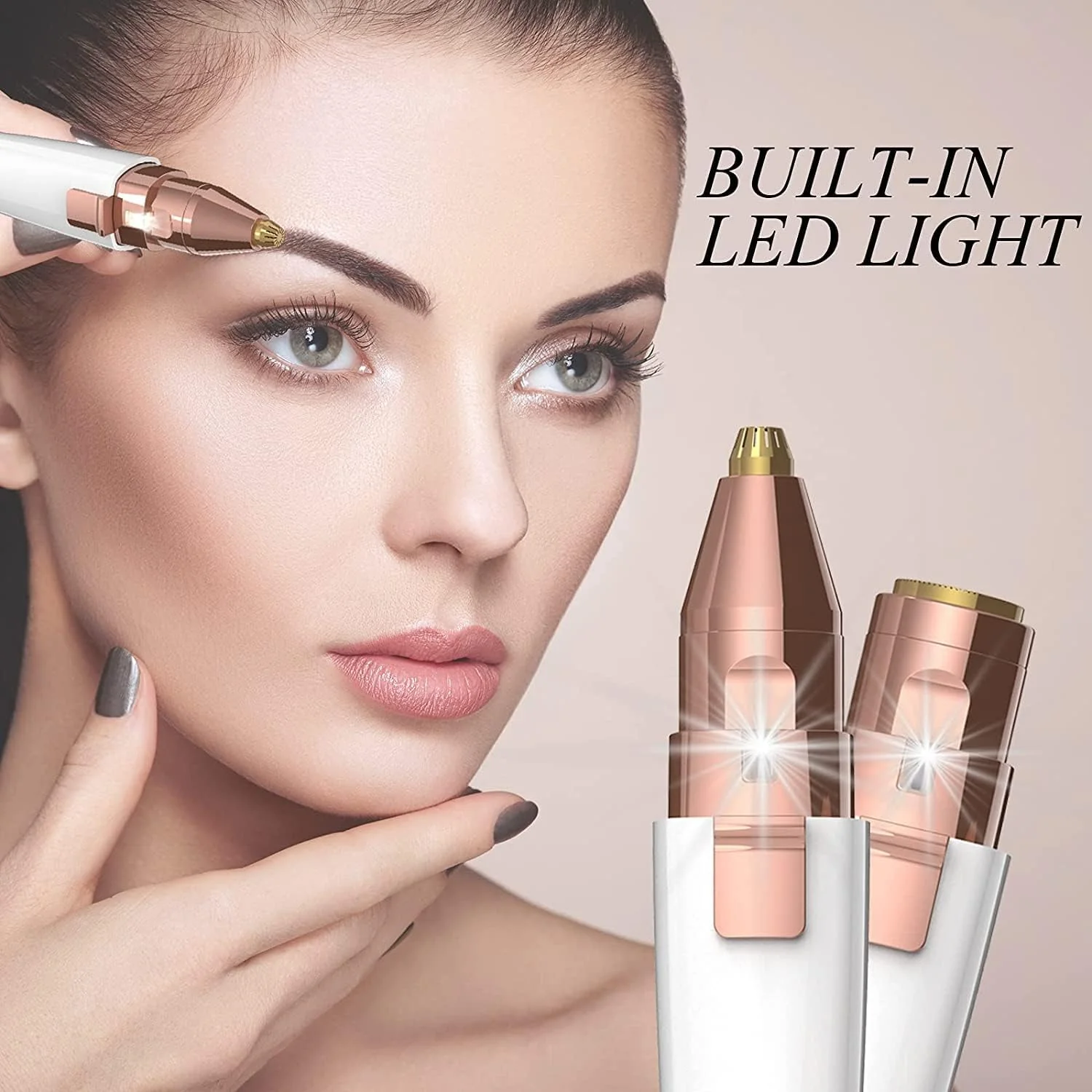 تیغ اصلاح SYOSI، تیغ ابرو، موبر صورت زنانه، موبر، موزن ابرو 2 در 1 و موبر 100% بدون درد با نور برای ابرو، بینی، لب، صورت، بدن (قابل شارژ USB) تیغ اصلاح SYOSI، تیغ ابرو، موبر صورت زنانه، موبر، موزن ابرو 2 در 1 و موبر 100% بدون درد با نور برای ابرو، بینی، لب، صورت، بدن (قابل شارژ USB)