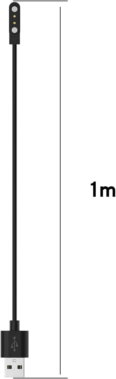 شارژر ساعت هوشمند Acediar [بسته 2 عددی] کابل شارژ مغناطیسی USB به طول 3.3 فوت برای Letsfit Willful YAMAY VeryFitPro SW023 ID205L SW021 ID205U ID205S SW025 Uwatch 3S 3 2 2S