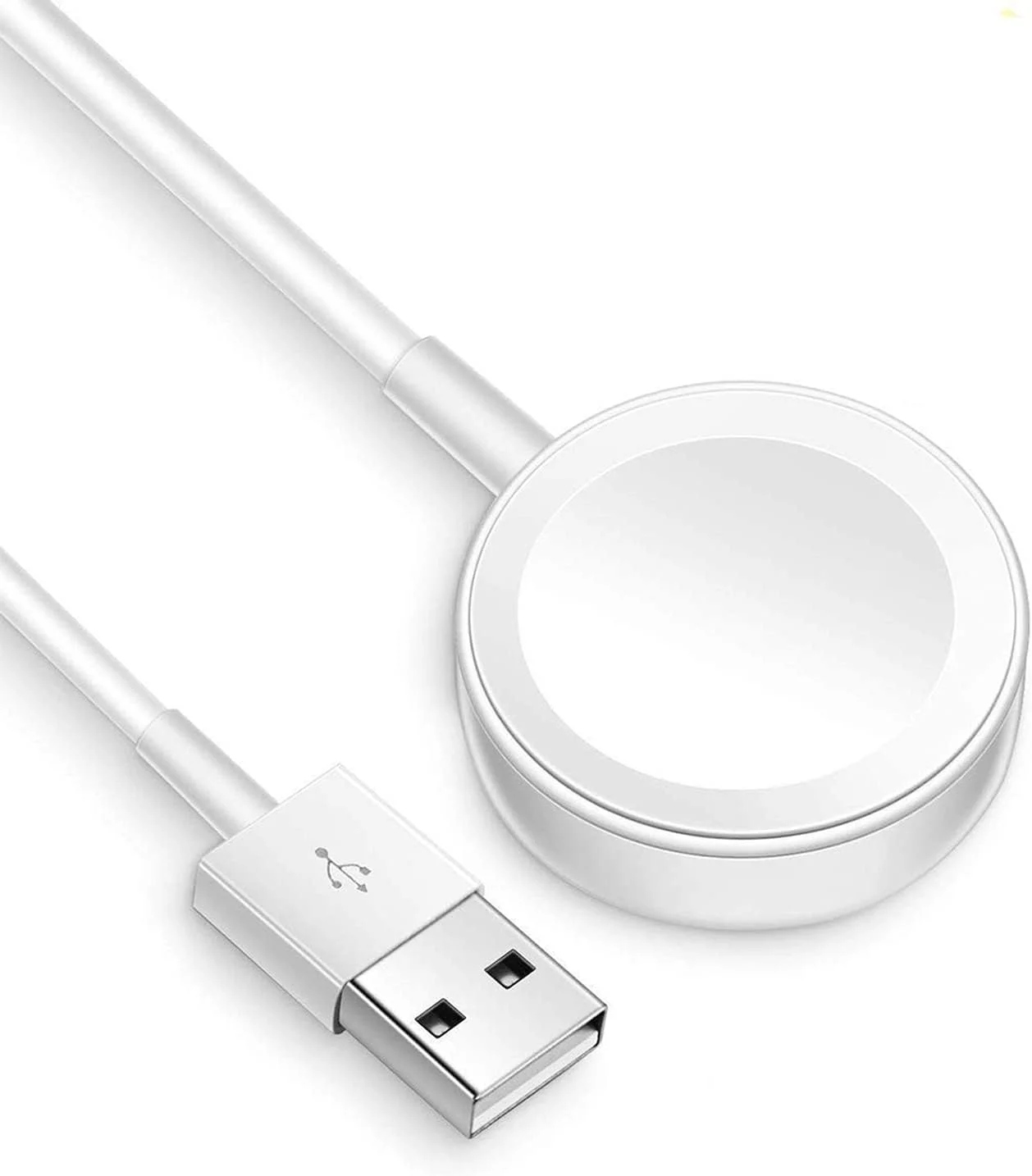 شارژر بی سیم DELFINO سازگار با Apple Watch Series 6, 5, 4, 3, 2, 1 – کابل شارژ مغناطیسی – شارژر قابل حمل با شارژ سریع – سیم بلند